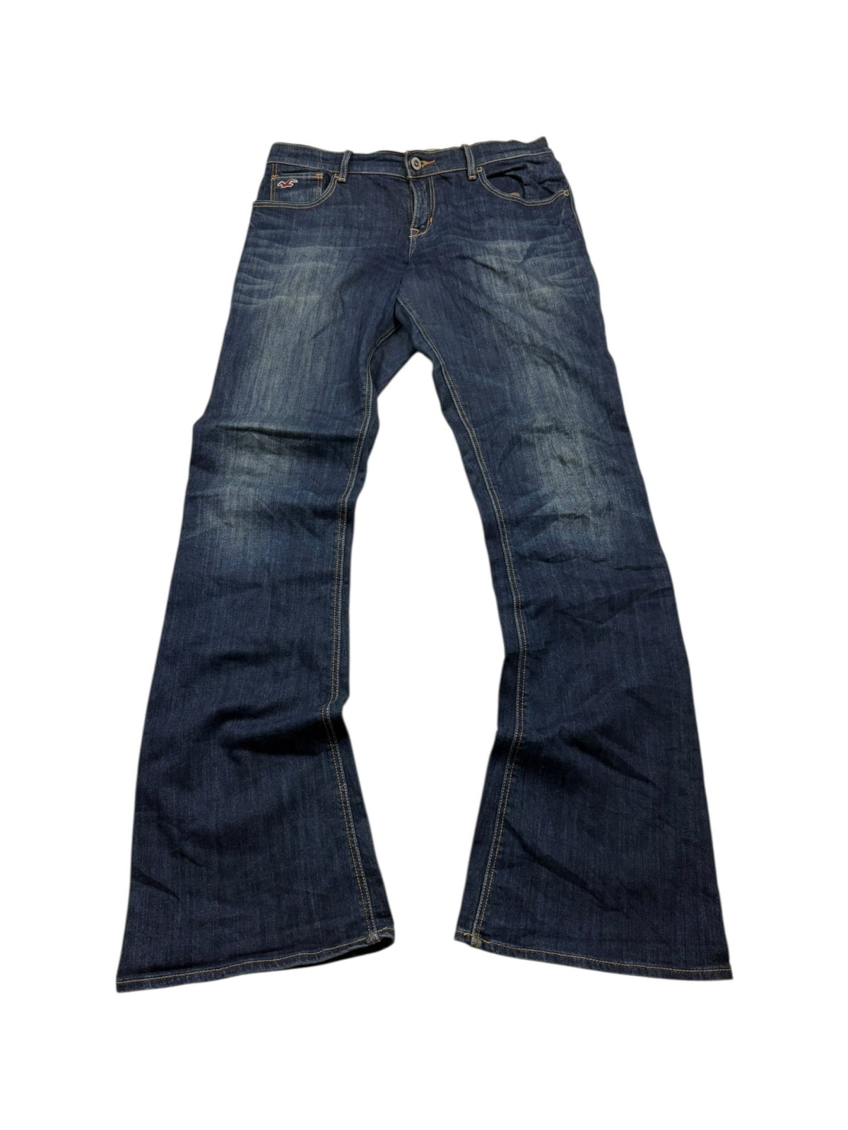Hollister Vintage Bootcut Jeans in Blau – Vorderansicht