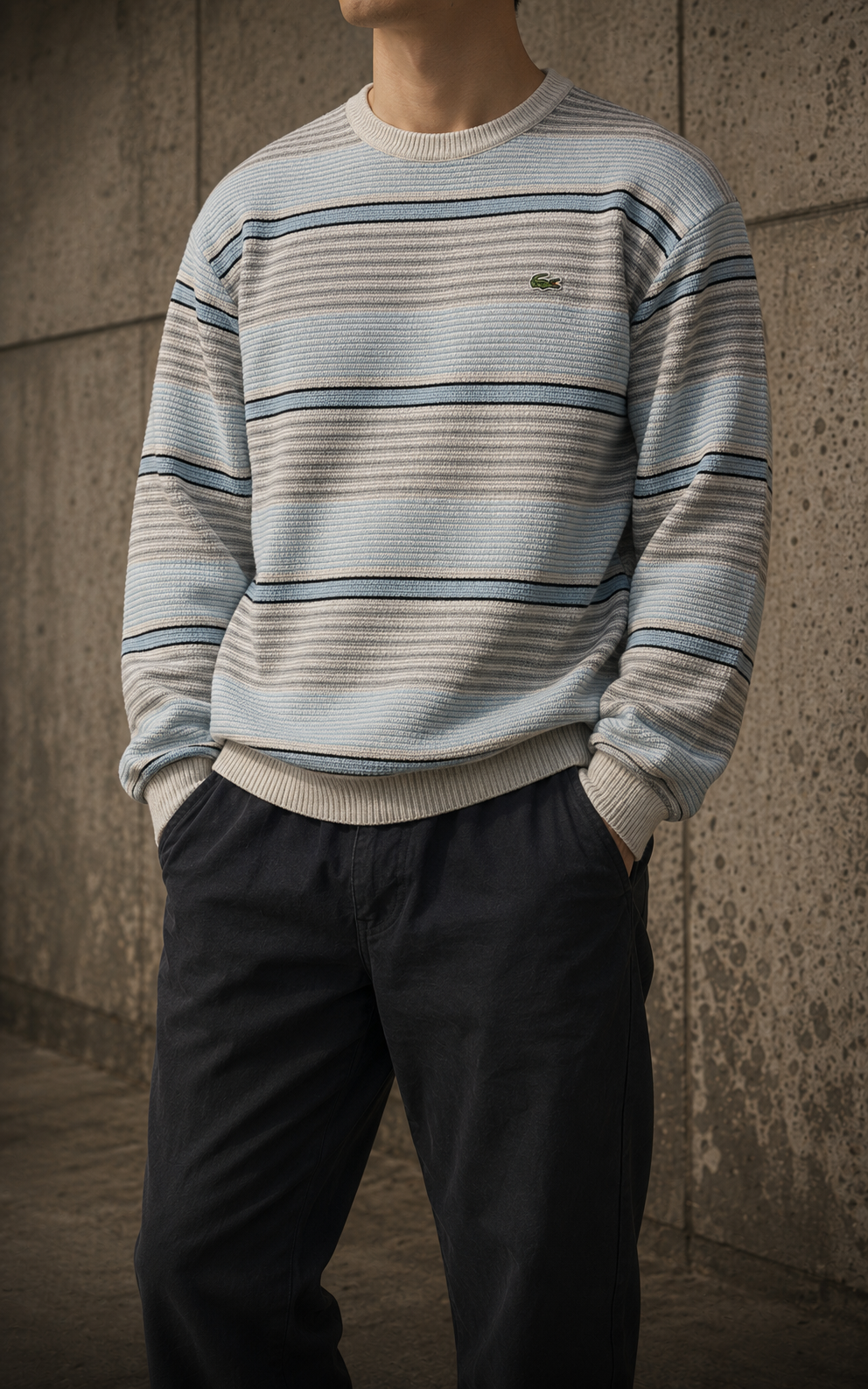Gestreifter Vintage Strickpullover aus der Knitwear Collection