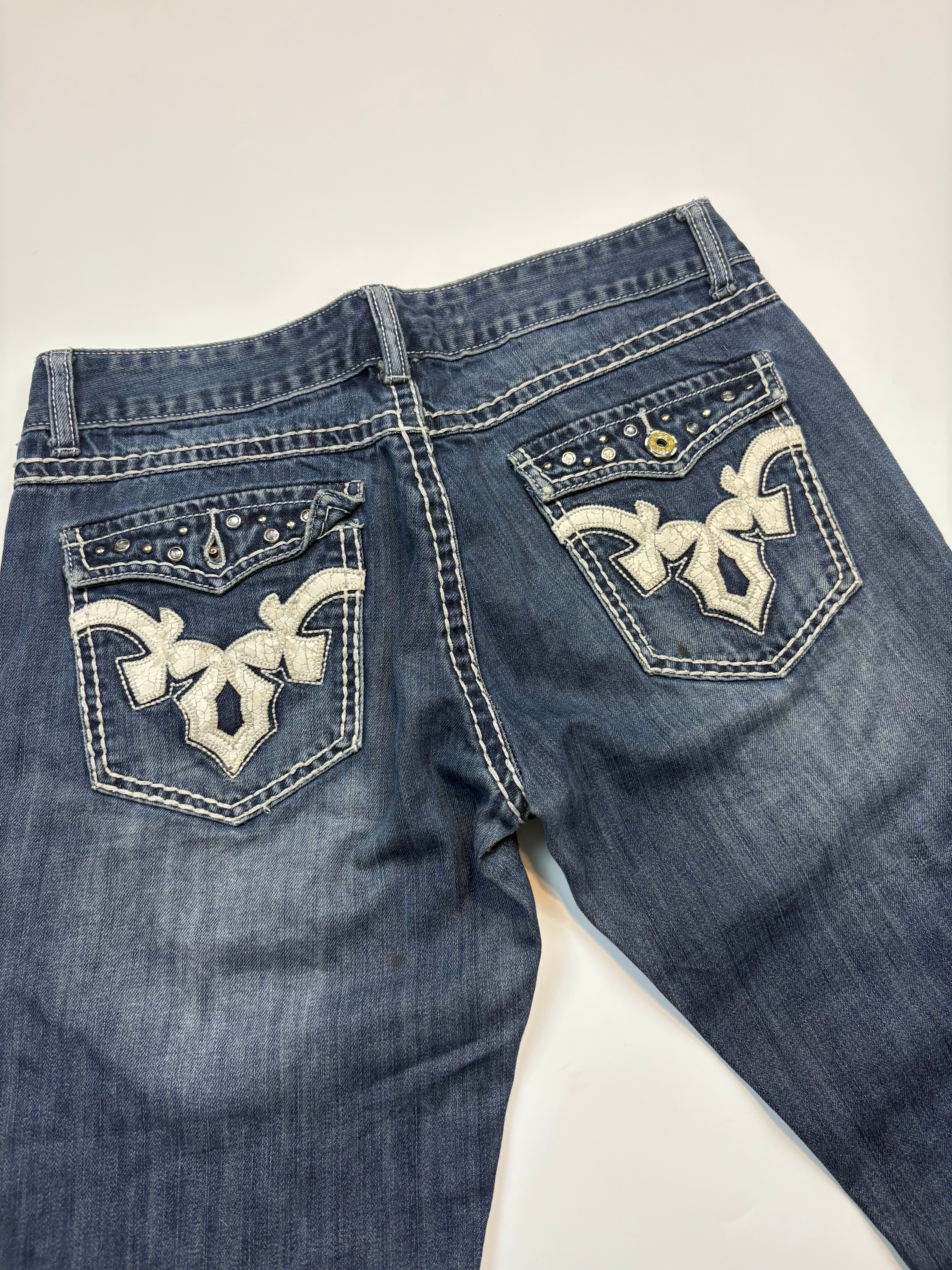 Rock Royalty Vintage Low Rise Jeans – Blau (7)