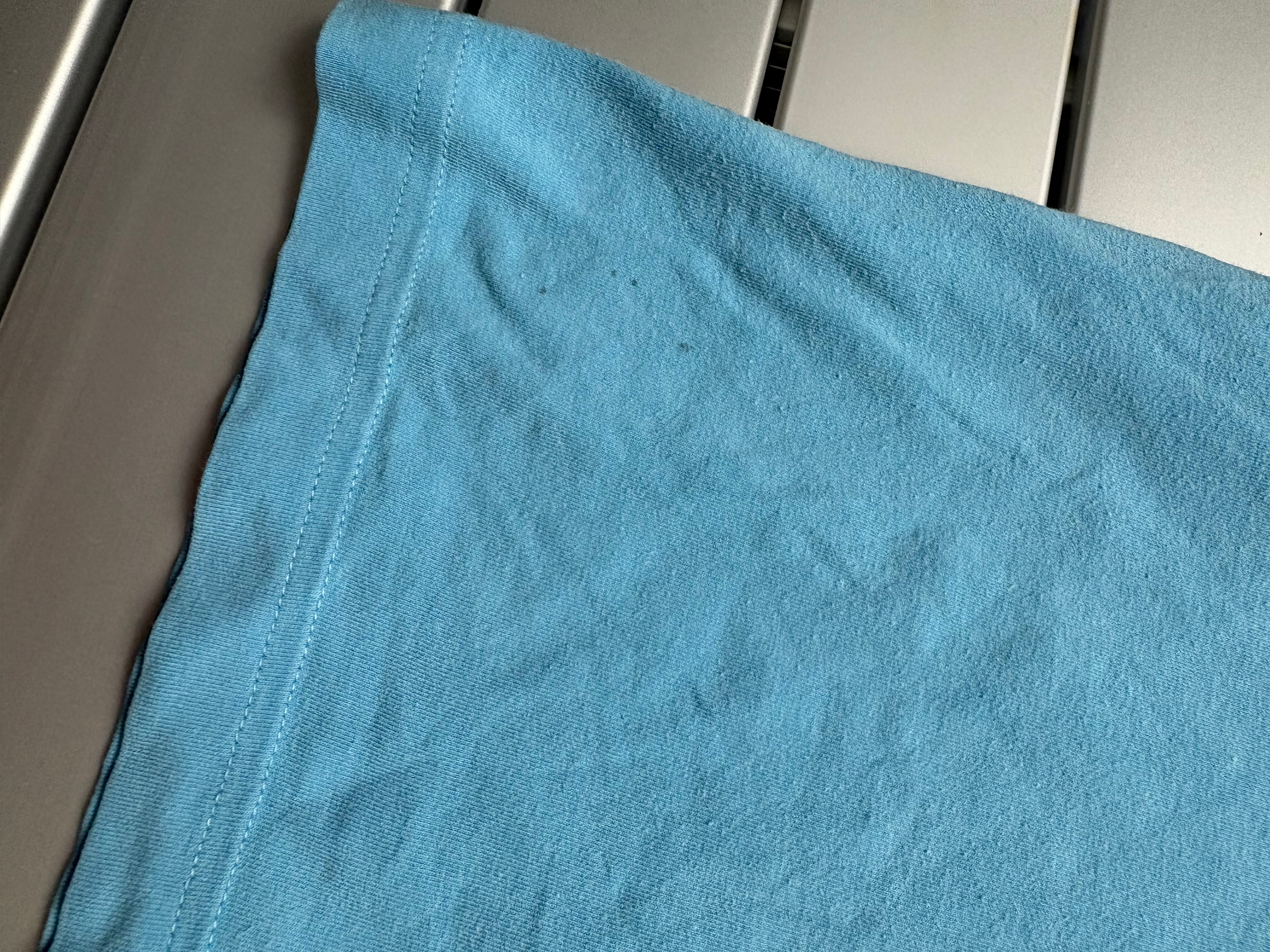Adidas Olympique Marseille Vintage Shirt Blau mit OM Logo – Größe L