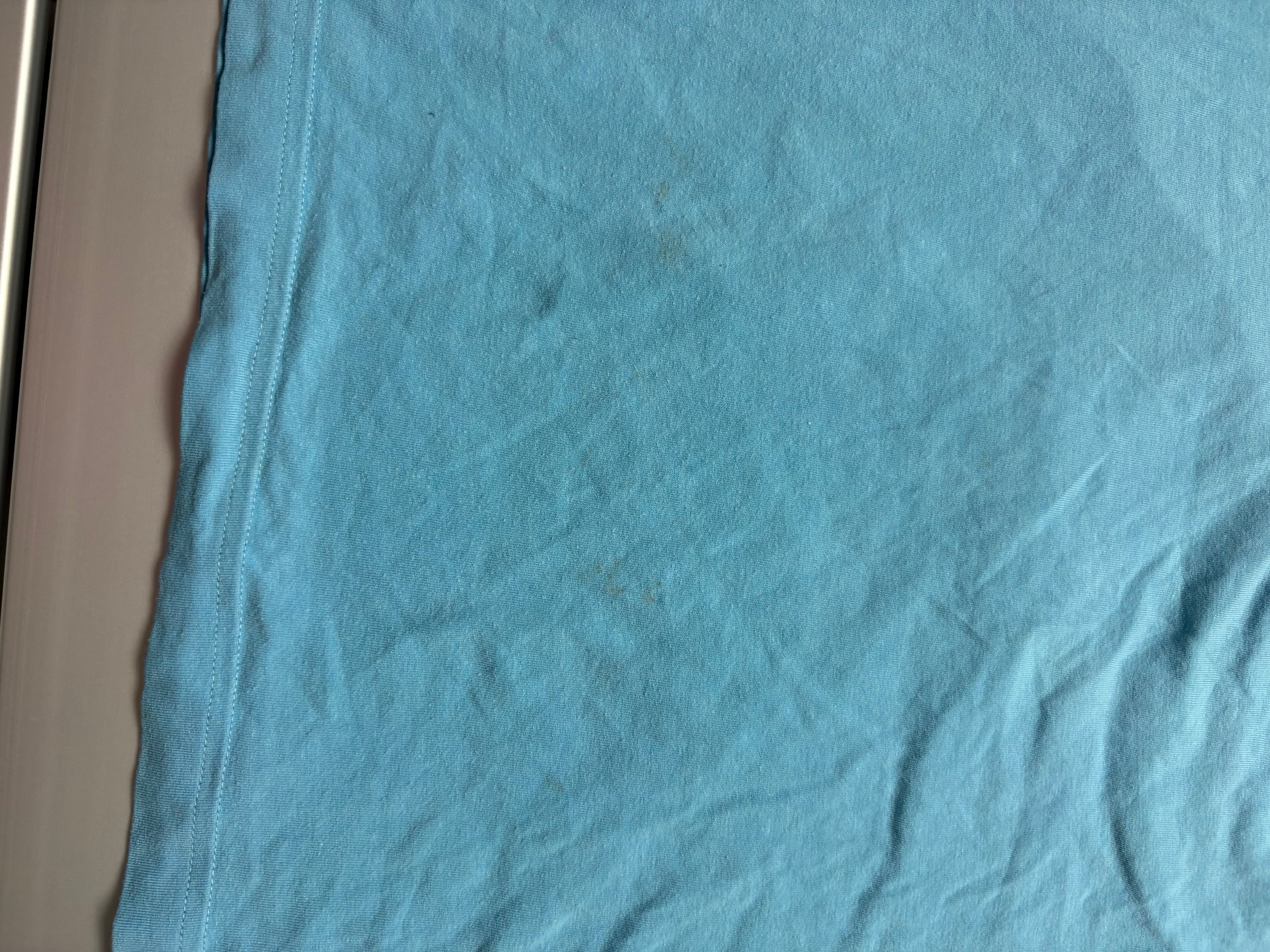Adidas Olympique Marseille Vintage Shirt Blau mit OM Logo – Größe L