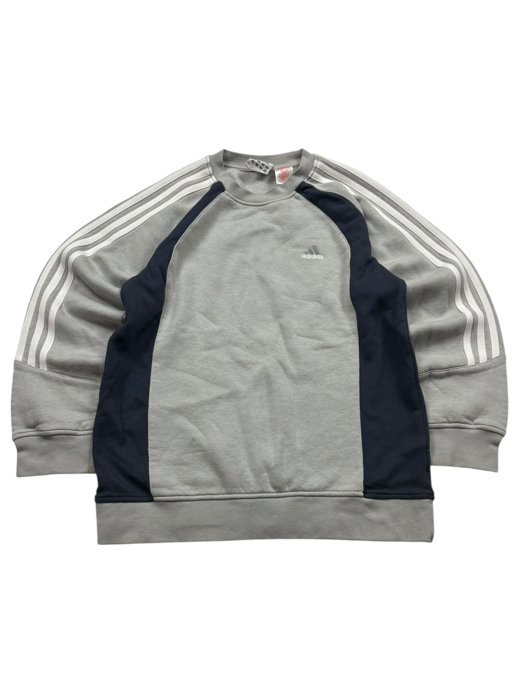 Adidas Sweater - Grau/Schwarz (S)