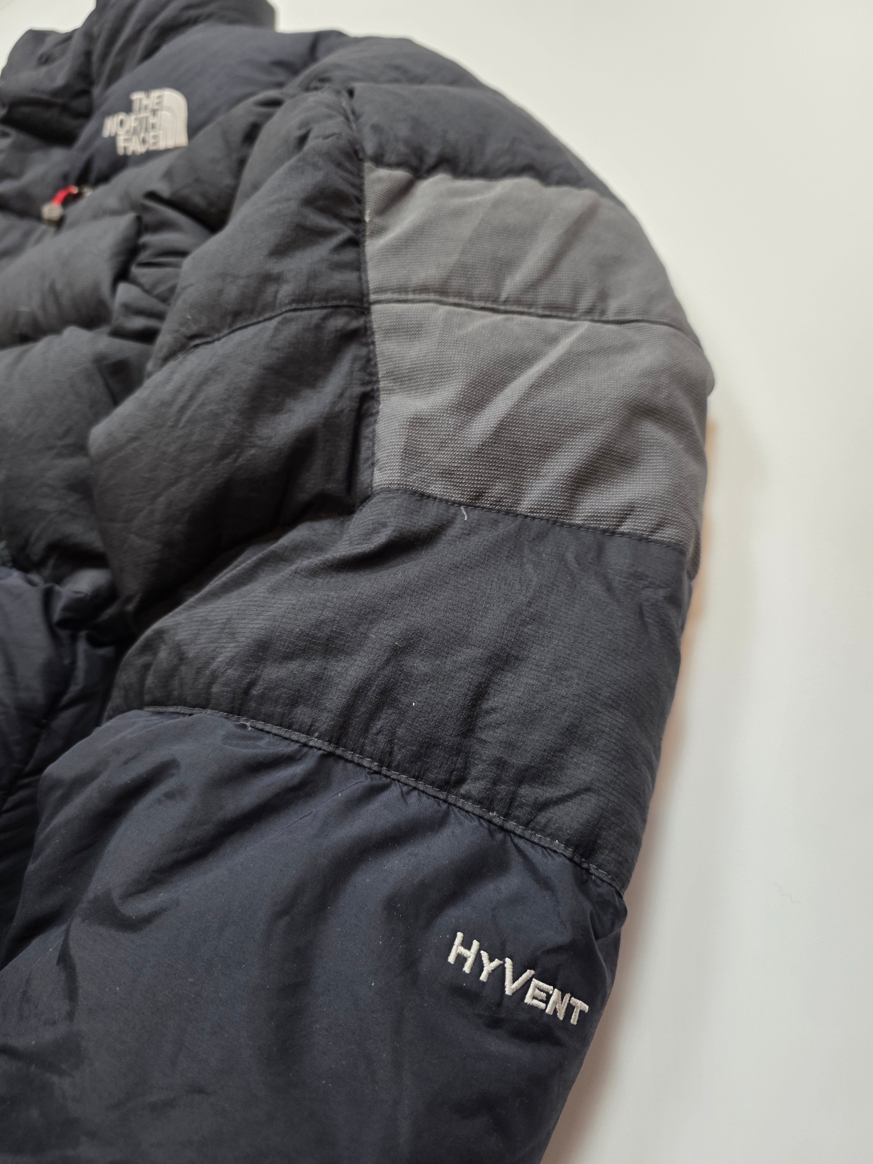 Vintage The North Face 800 Puffer Jacket Schwarz Grau – 100