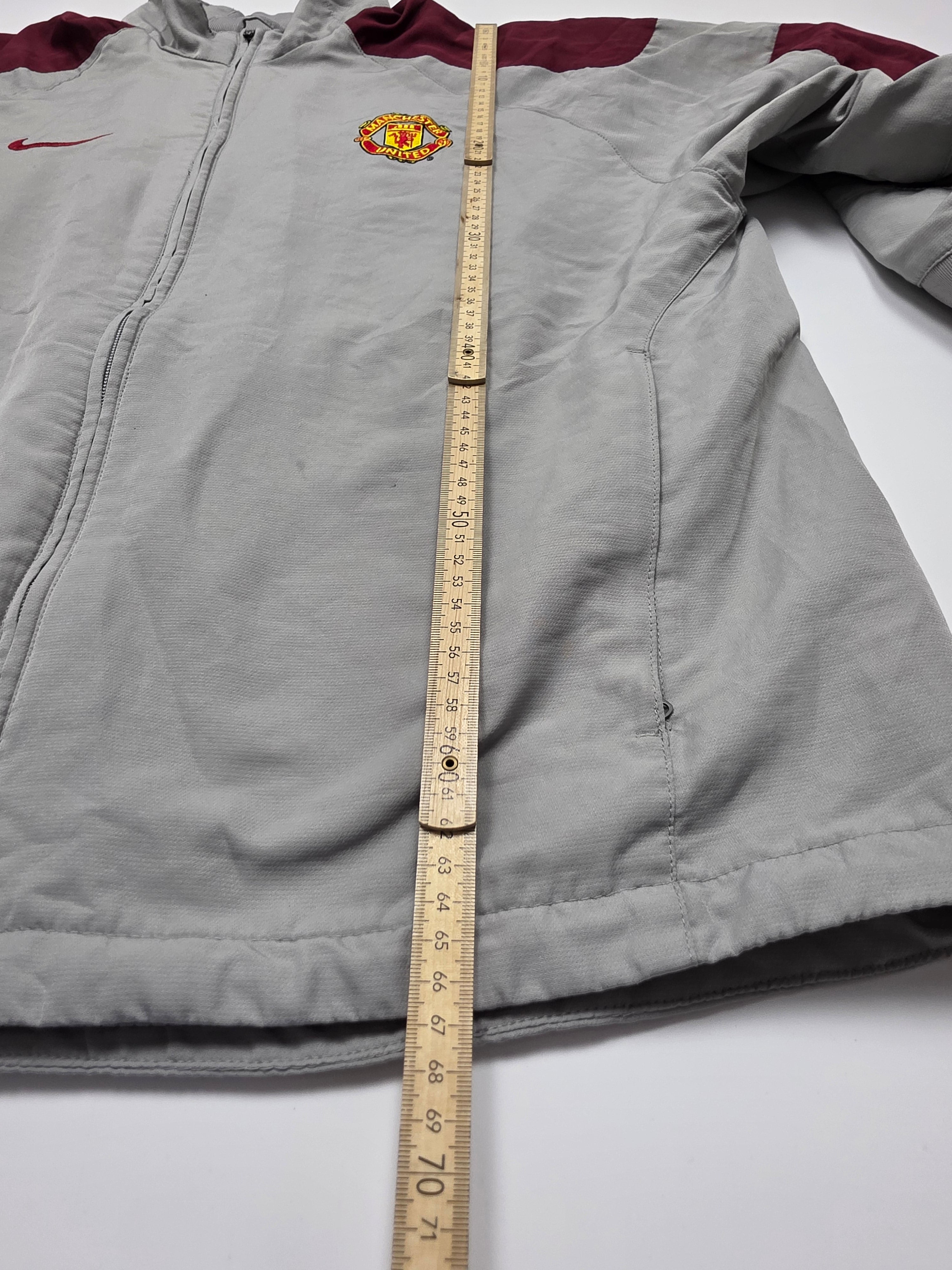 Nike Manchester United Trackjacket - Grau/Bordeaux (L)