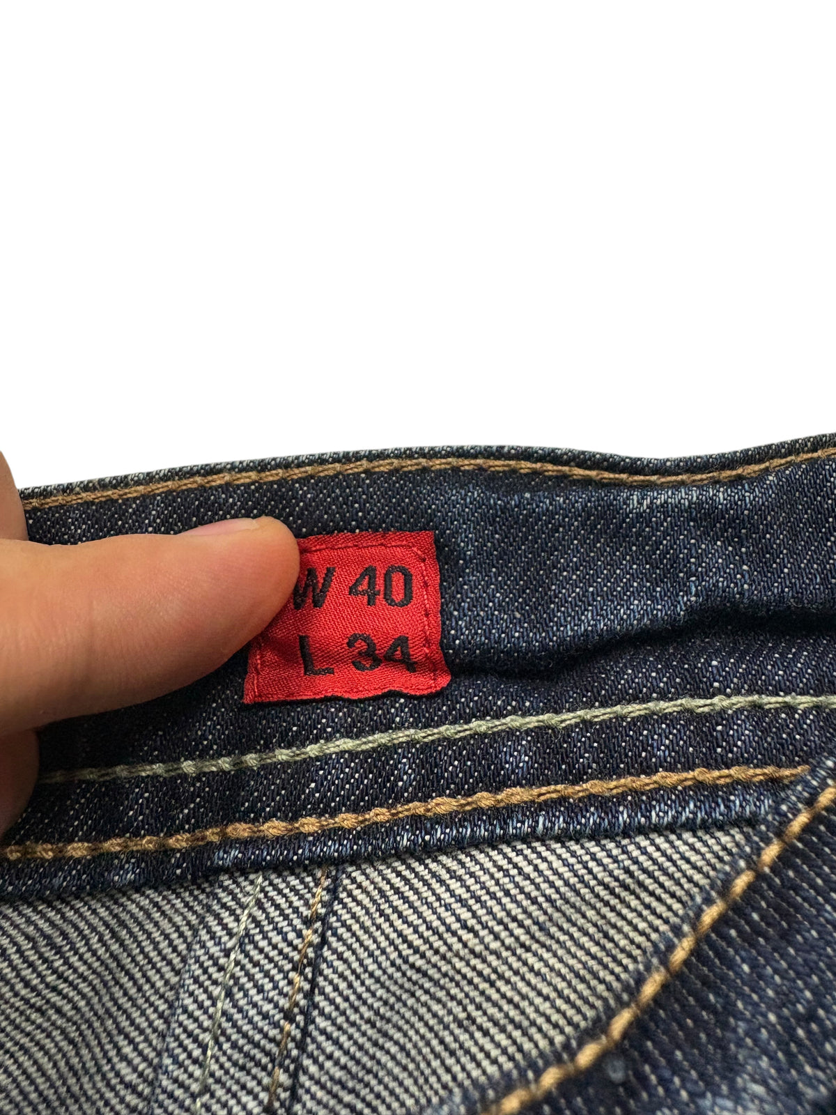 QS by s.Oliver Abby Vintage Bootcut Jeans in Blau – Etikett