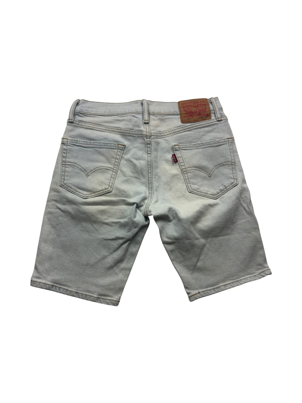 Levi's Denim Vintage Shorts in Hellblau – Rückansicht