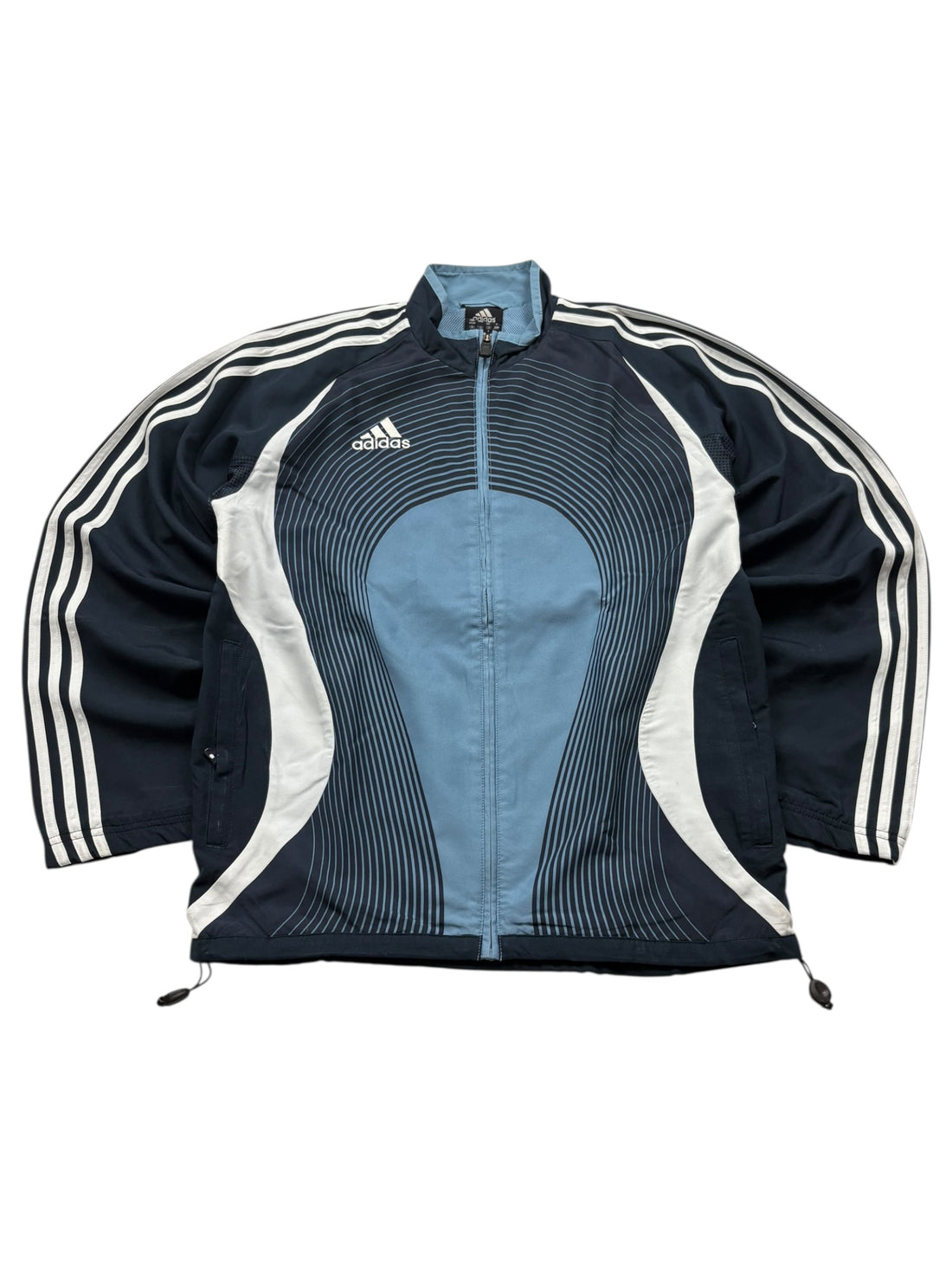 Adidas Tracksuit - Navy/Hellblau/Weiß (S)