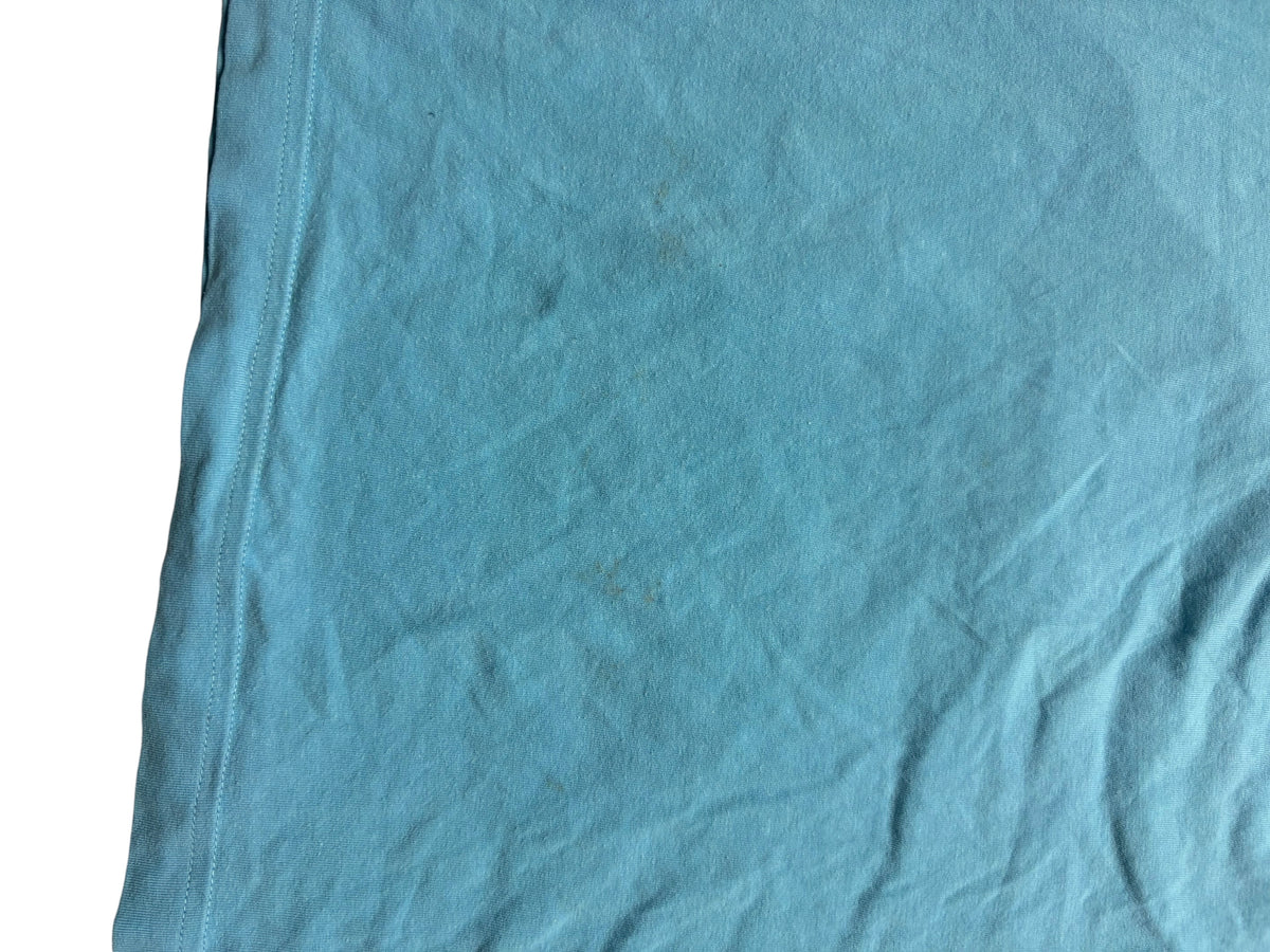 Adidas Olympique Marseille Vintage Poloshirt in Hellblau – Detailansicht 2