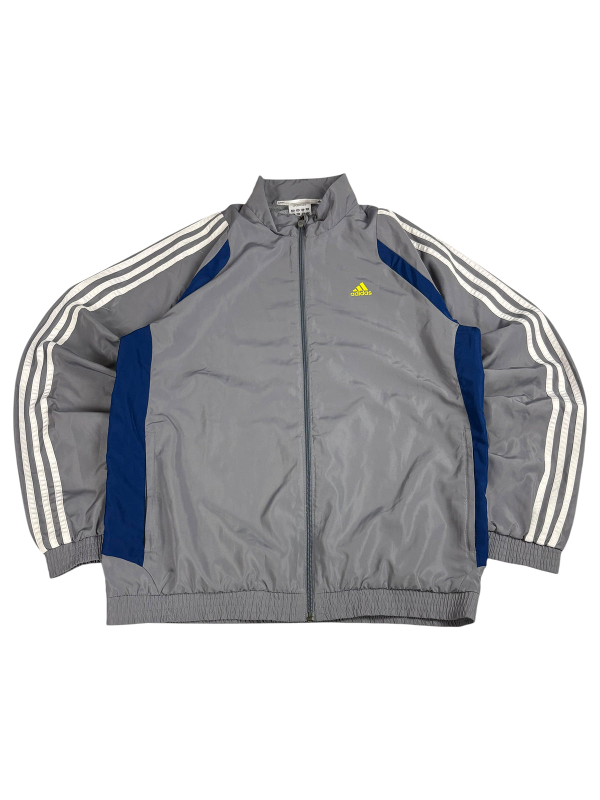 Adidas Vintage Trainingsjacke in Grau und Schwarz mit Three-Stripes-Details