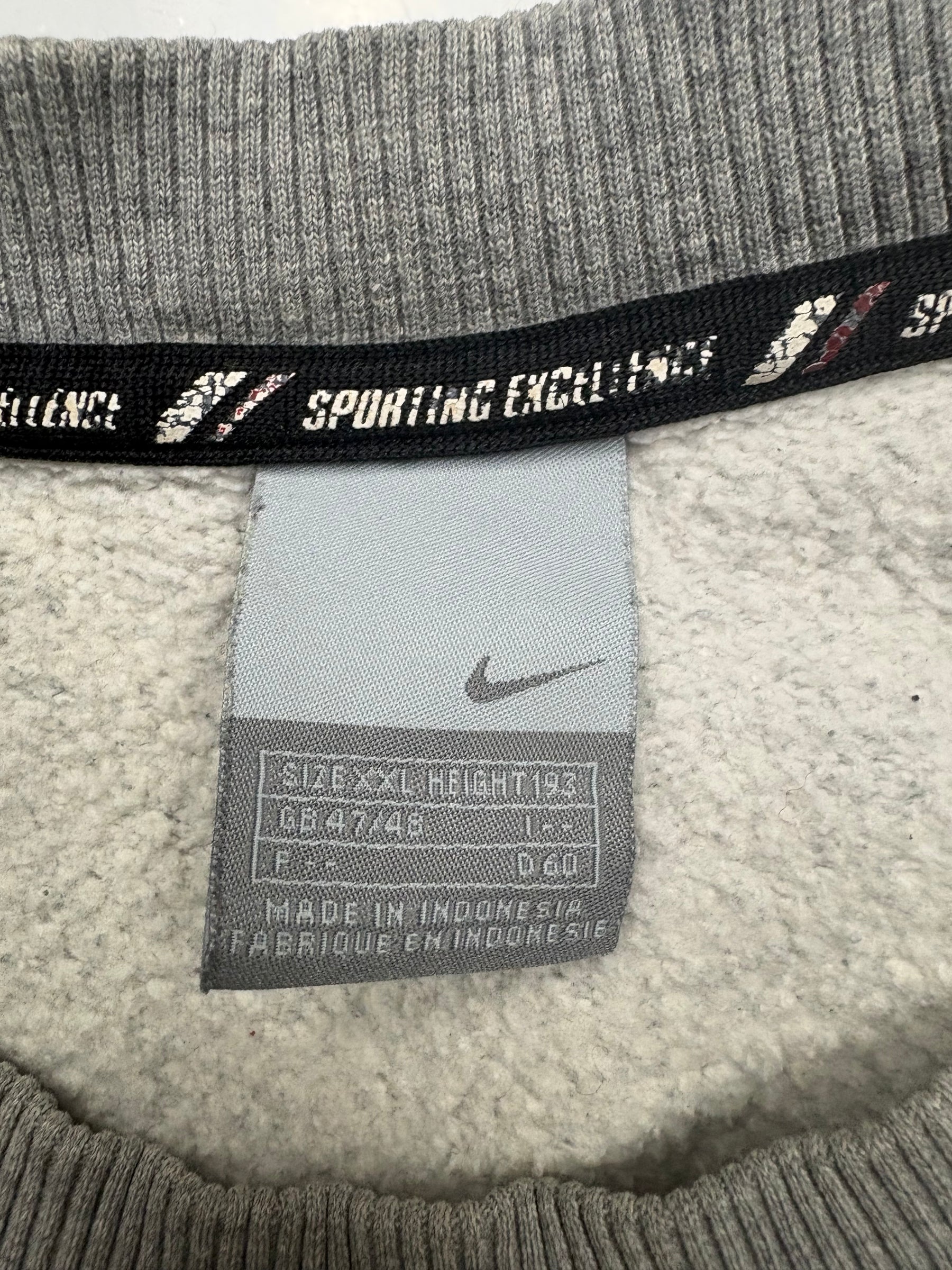 Nike Sporting Excellence Big Logo Vintage Sweater – Grau