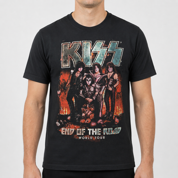 KISS End Of The Road Vintage Tourshirt Schwarz XL