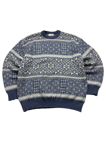 Lacoste Knitsweater - Navy/Beige (L)