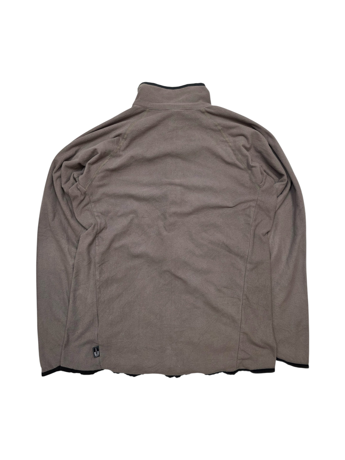 Vintage Adidas Fleece Jacket Beige Grau – S