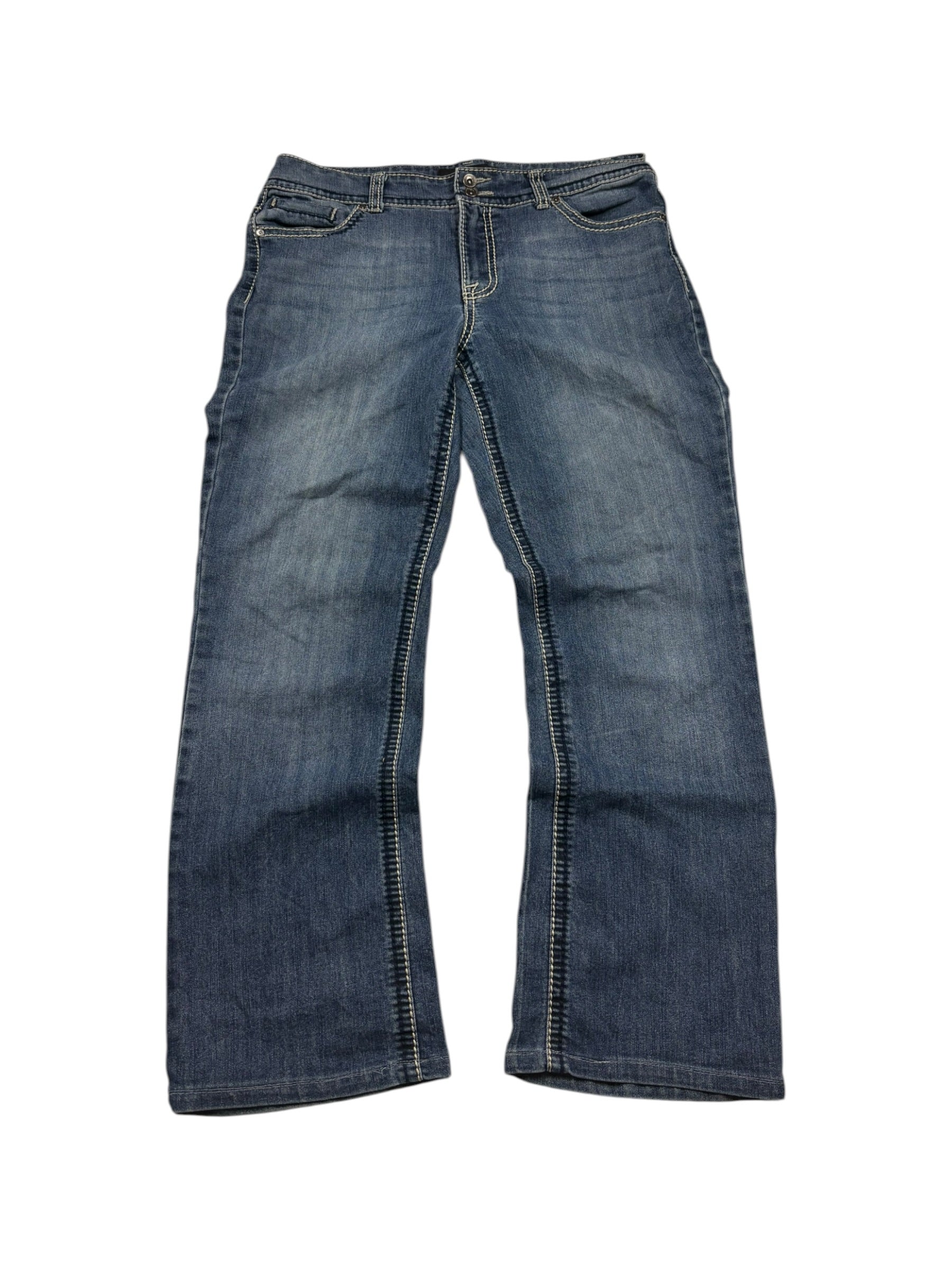 Nine West Flap-Pocket Vintage Bootcut Jeans – Blau (29)