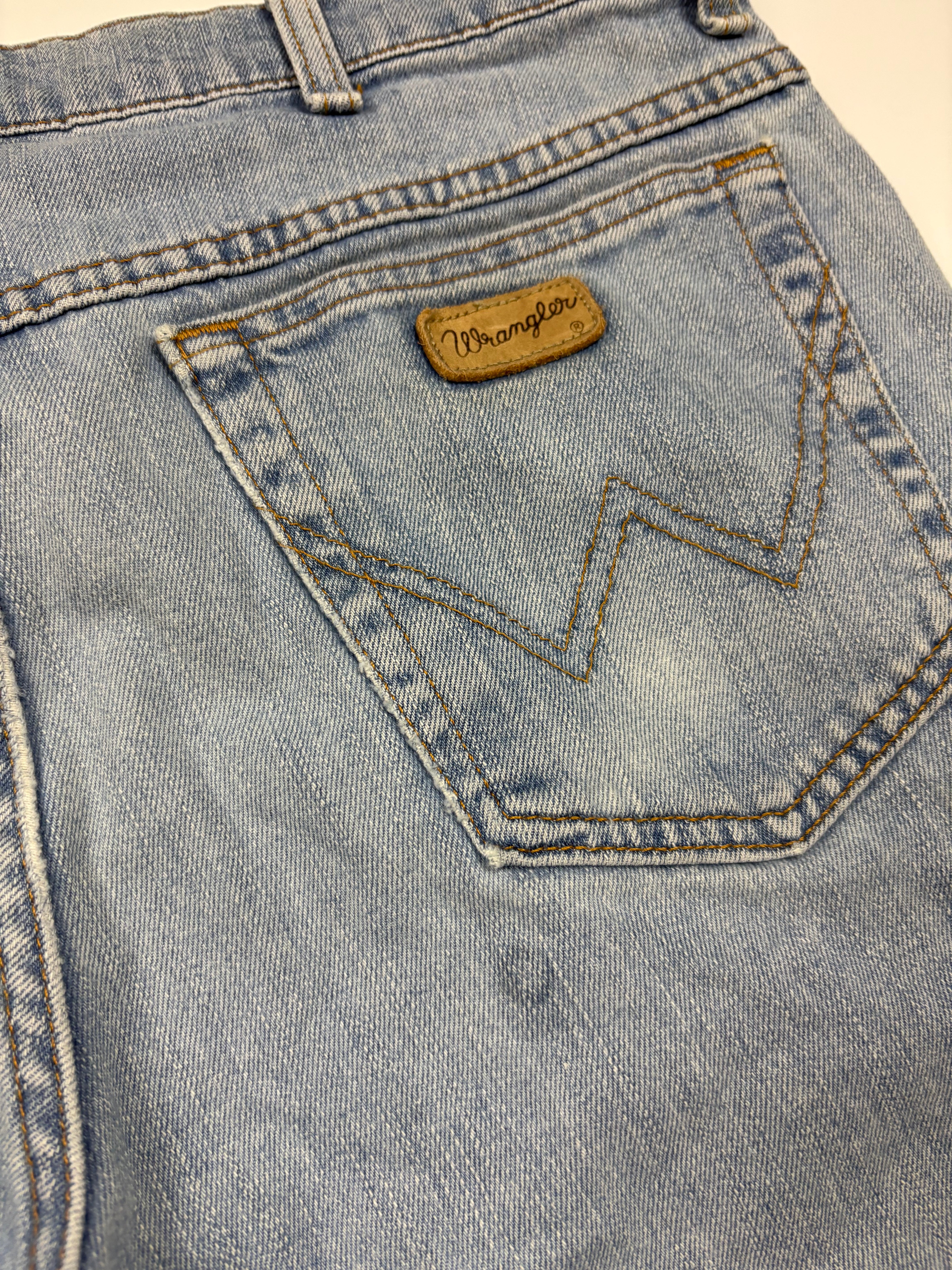 Wrangler W-Naht Vintage Jeans – Hellblau (W36/L32)