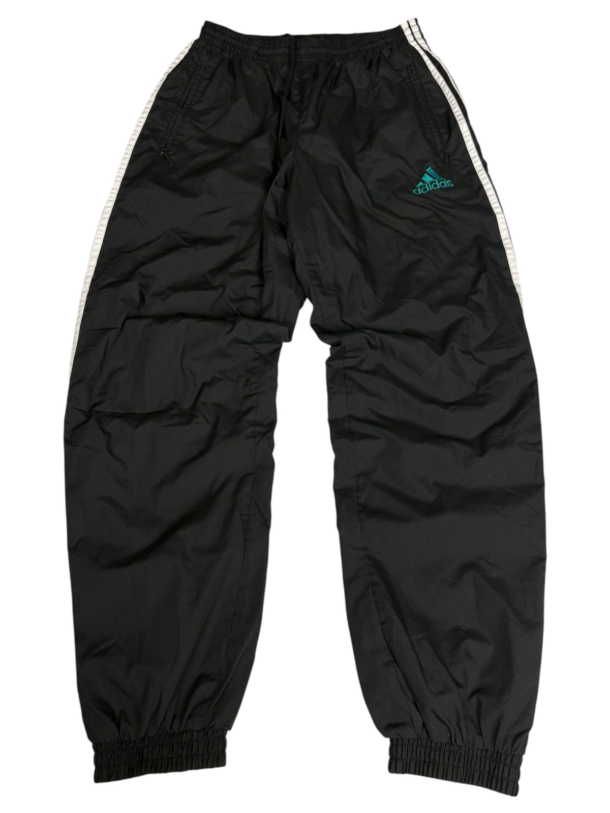 Adidas 90s Vintage Tracksuit – Schwarz/Türkis