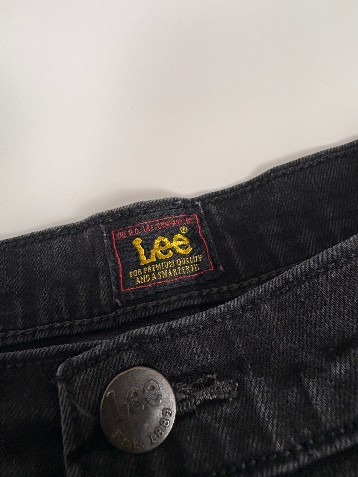 Lee Brooklyn Straight Vintage Jeans – Schwarz – Produktfoto 5