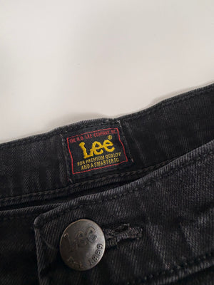 Lee Brooklyn Straight Vintage Jeans – Schwarz – Bild 5