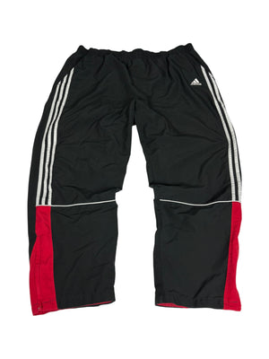 Adidas Vintage Trackpants – Schwarz/Rot – Bild 1