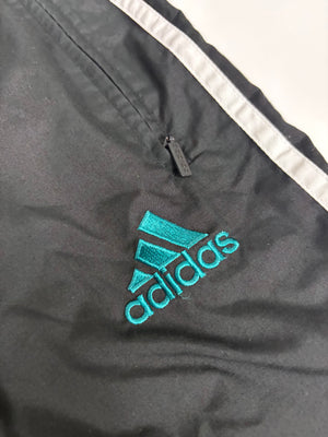 Adidas 90s Vintage Tracksuit – Schwarz/Türkis – Bild 6