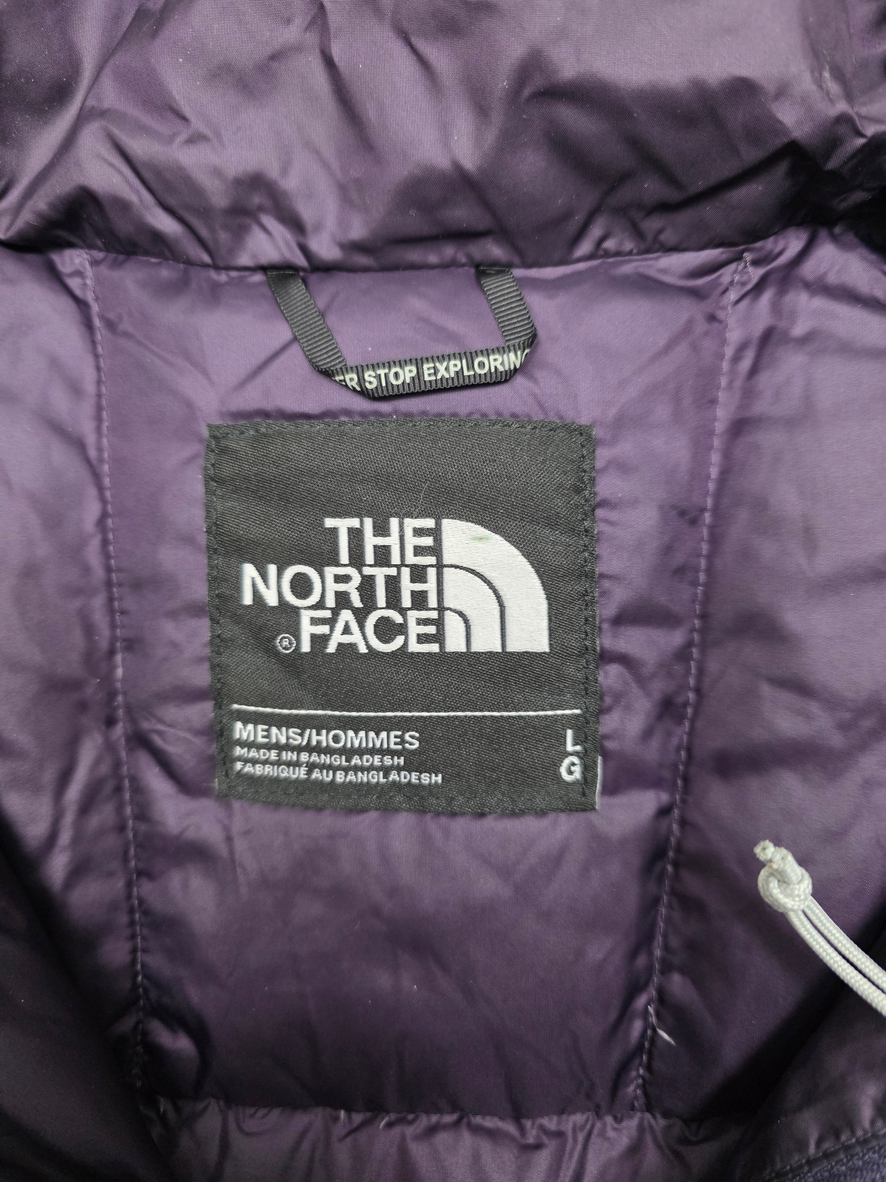 Vintage The The North Face Puffer Jacket Schwarz Lila – L