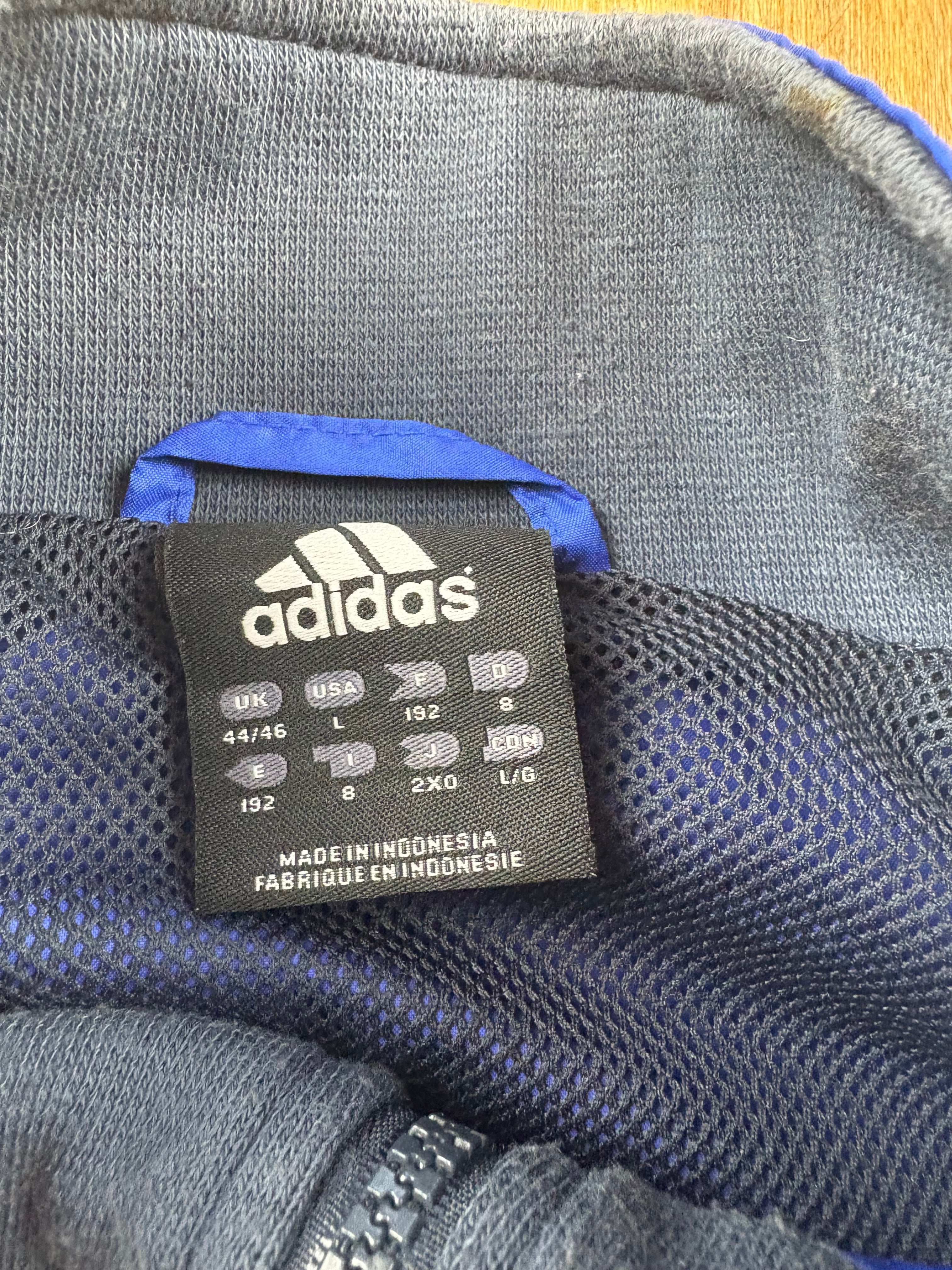 Adidas Trainingsjacke - Blau/Grau (L)