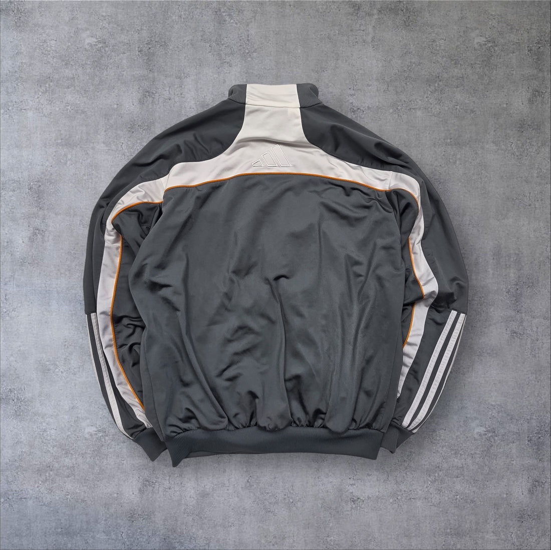 Adidas Trackjacket, Vorderseite (Colorblock & 3-Streifen)