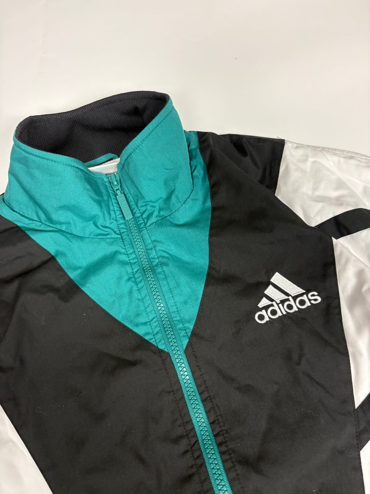 Adidas 90s Vintage Tracksuit – Schwarz/Türkis