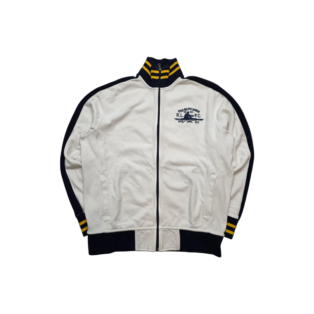 Vintage Ralph Lauren Trackjacket Vorderseite im Y2K Stil
