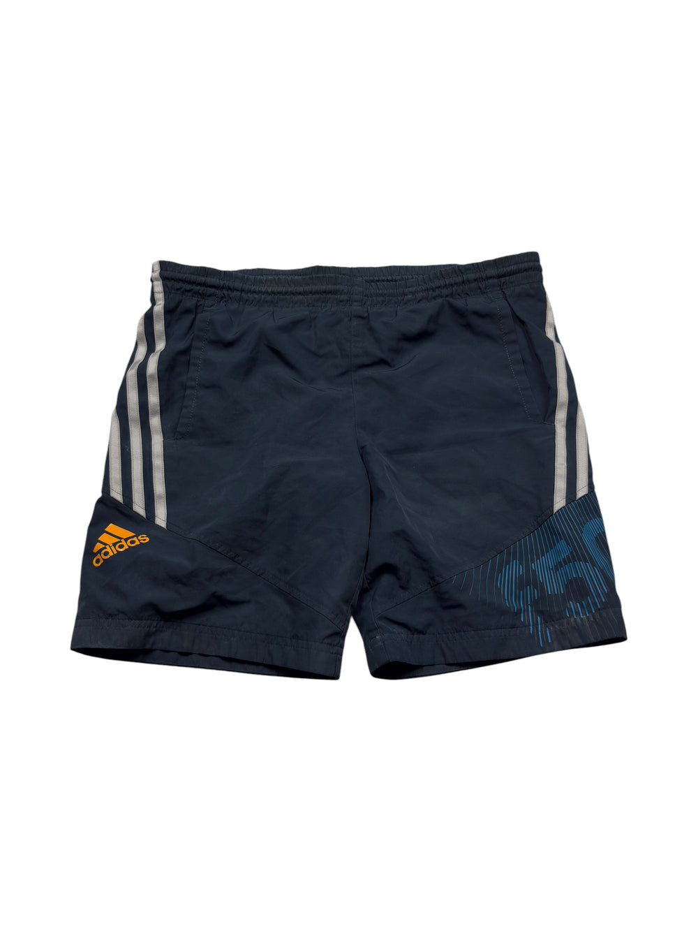 Adidas 3-Streifen Vintage Sportshorts Navy S Frontansicht