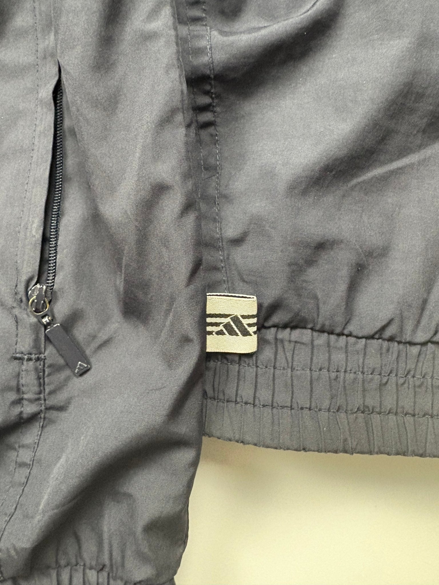 Adidas 3 - Streifen Vintage Trackjacket – Navy (S) - PKeyVintage