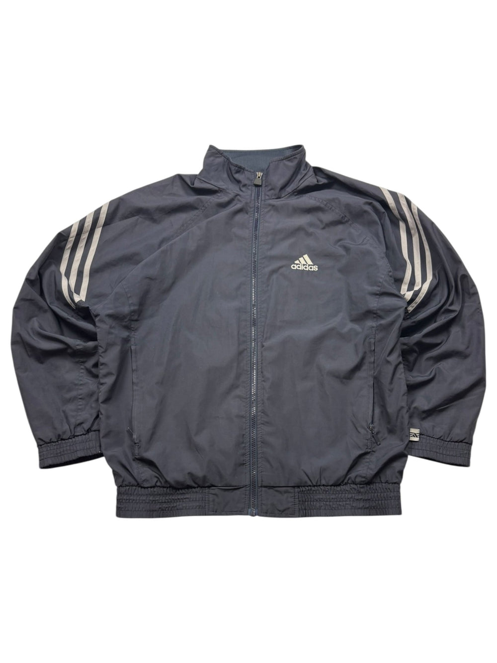 Adidas 3 - Streifen Vintage Trackjacket – Navy (S) - PKeyVintage
