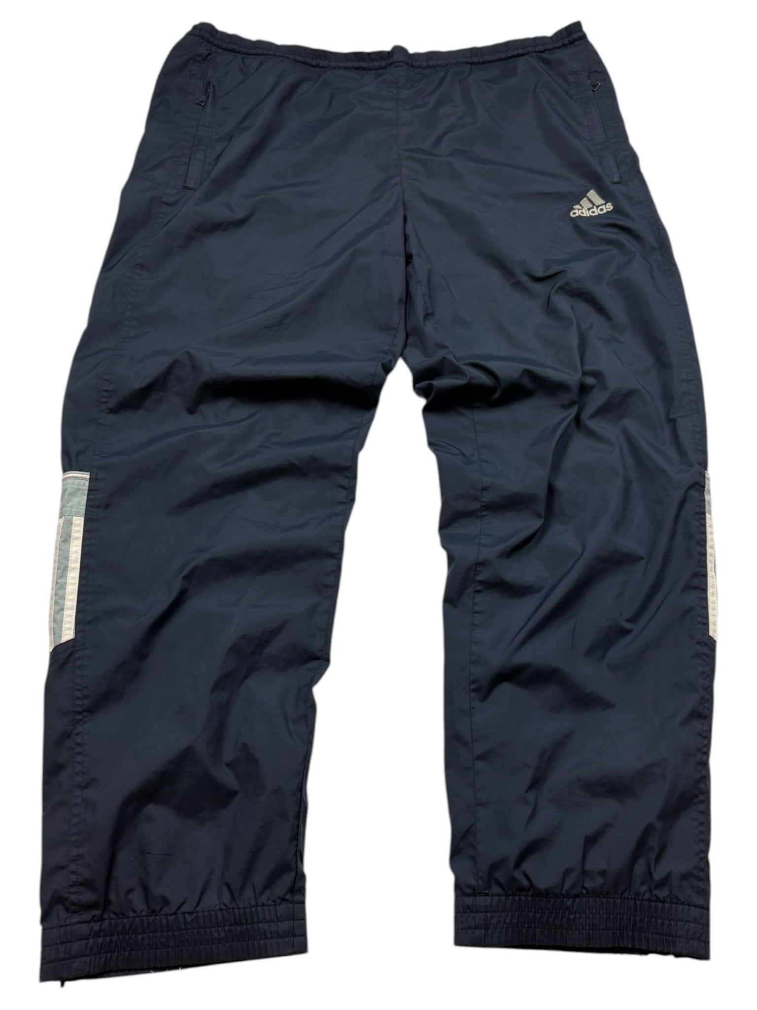 Adidas 3 - Streifen Vintage Tracksuit – Navy/Grau (XL) - PKeyVintage