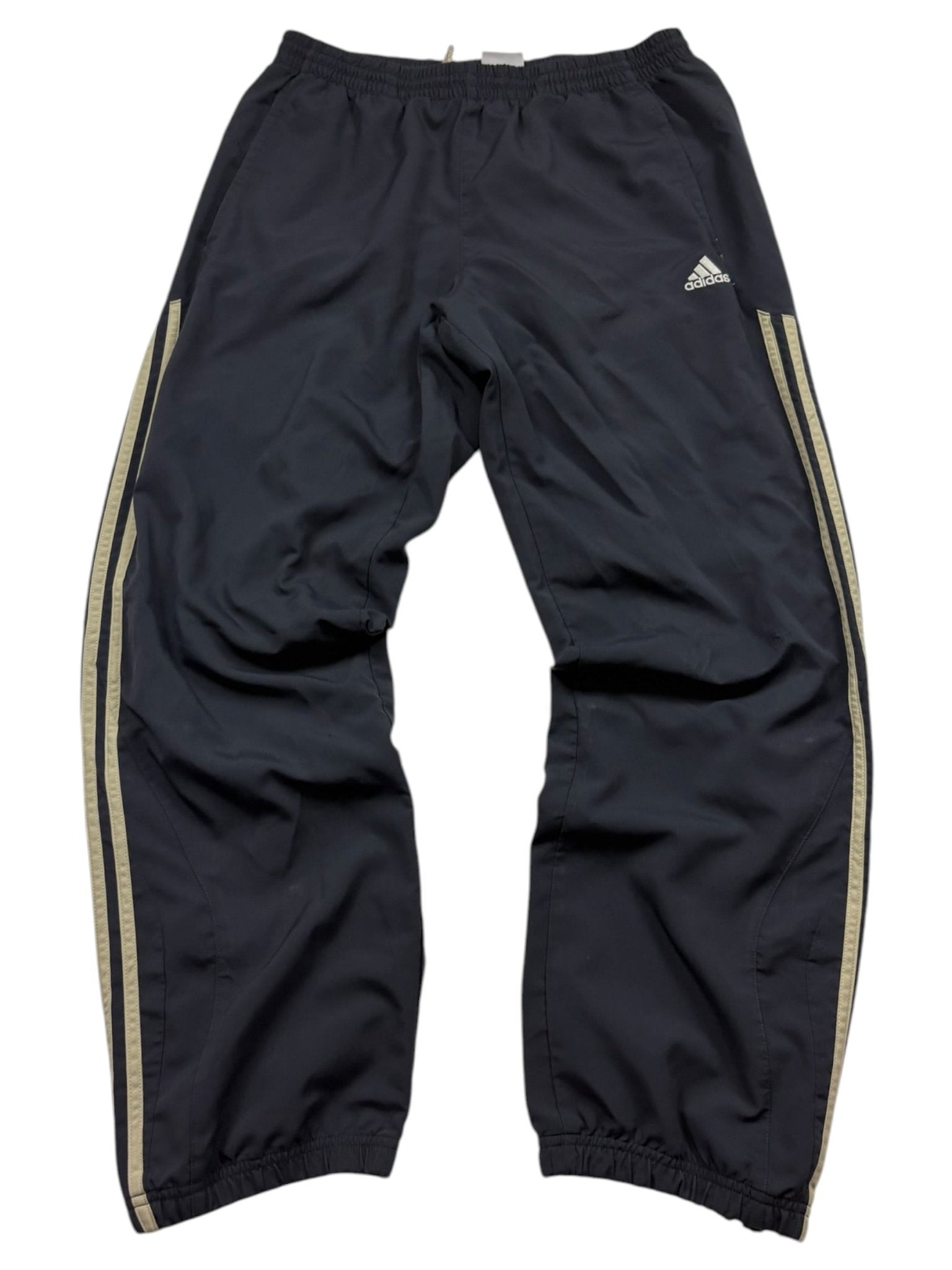 Adidas 3 - Streifen Vintage Tracksuit – Schwarz/Gold (M) - PKeyVintage