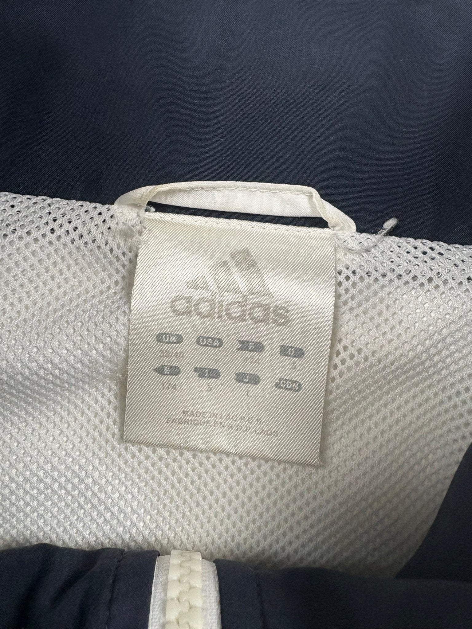Adidas 3 - Streifen Y2K Vintage Tracksuit – Weiß/Navy (M) - PKeyVintage
