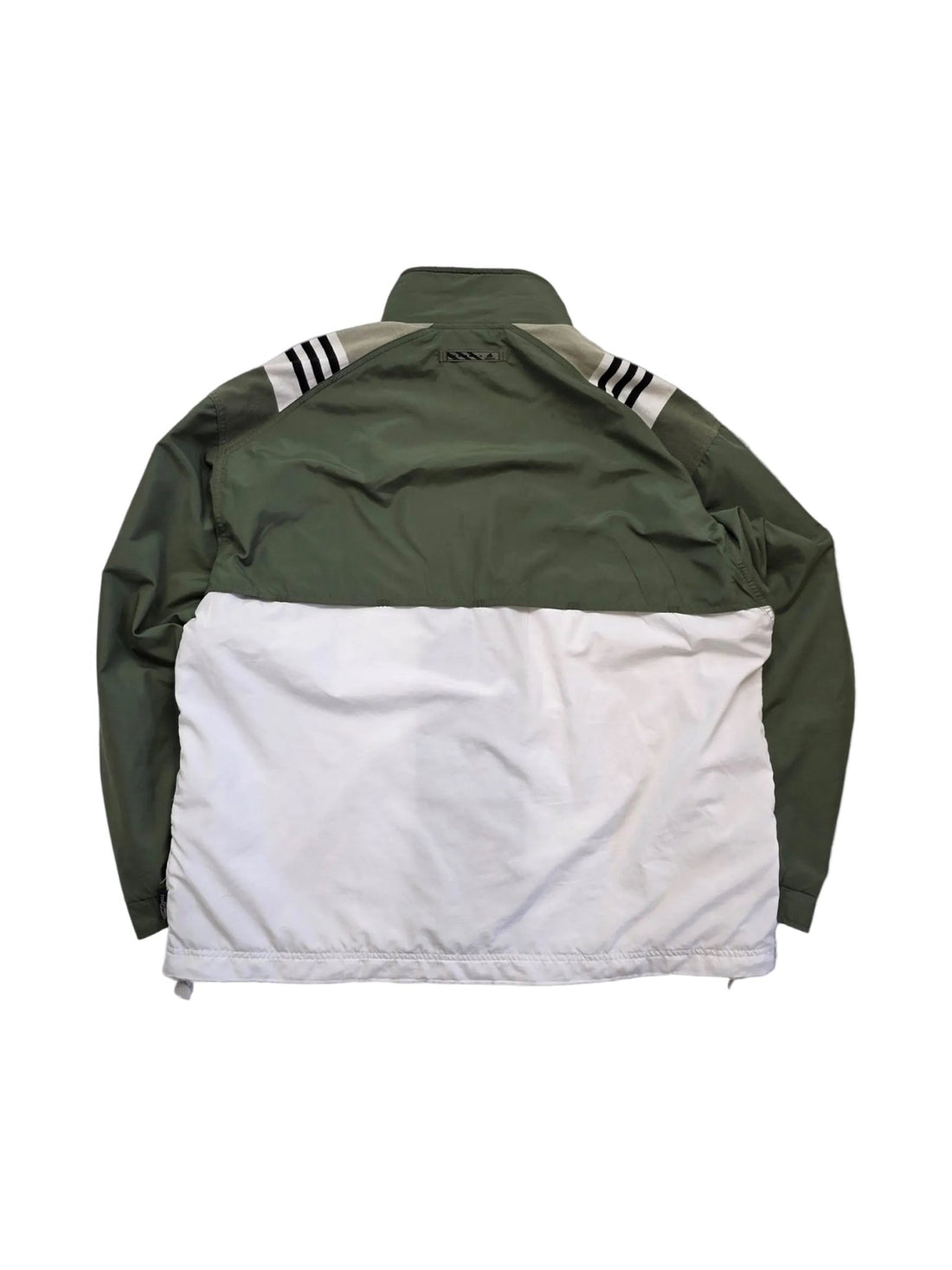 Adidas 90s Trackjacket - Olivgrün/Weiß (XL) - PKeyVintage