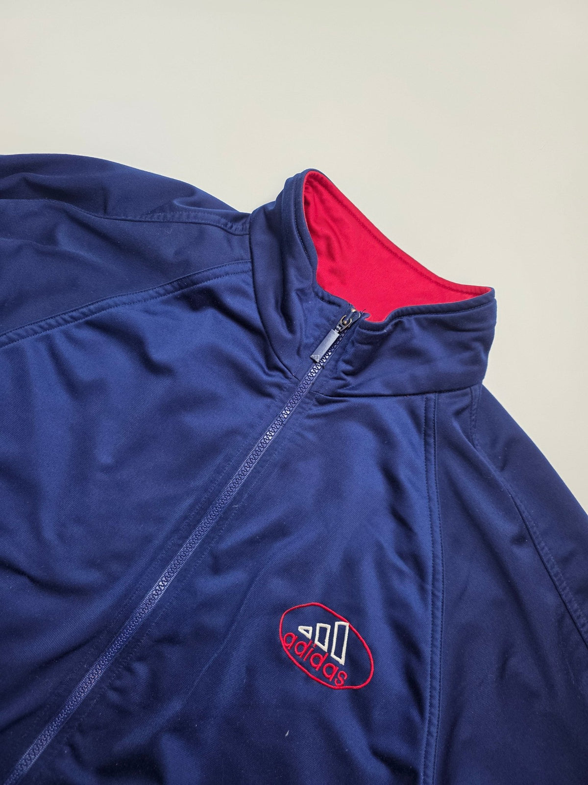 Adidas 90s Tracksuit - Navy/Rot/Weiß (L) - PKeyVintage