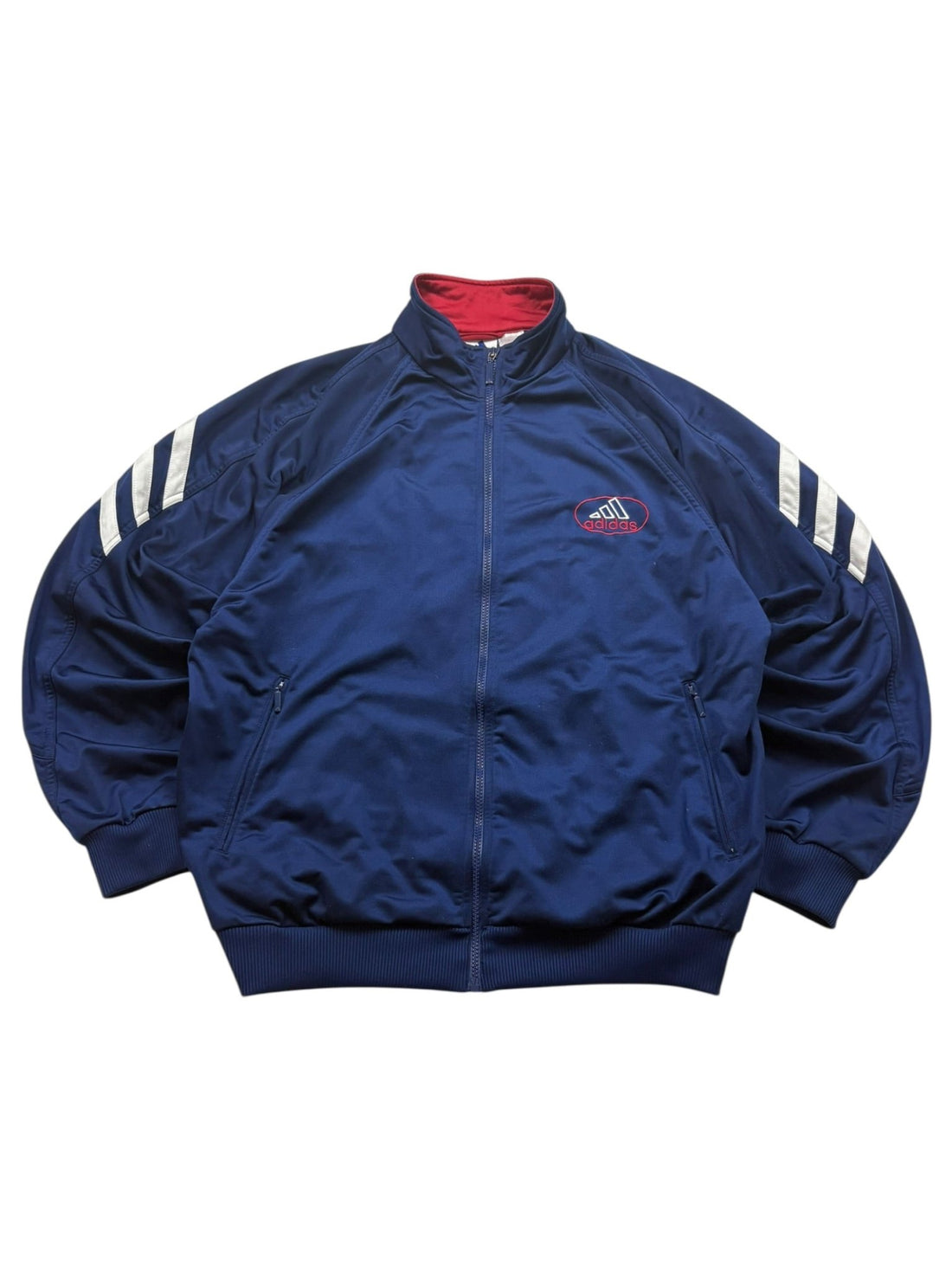 Adidas 90s Tracksuit - Navy/Rot/Weiß (L) - PKeyVintage