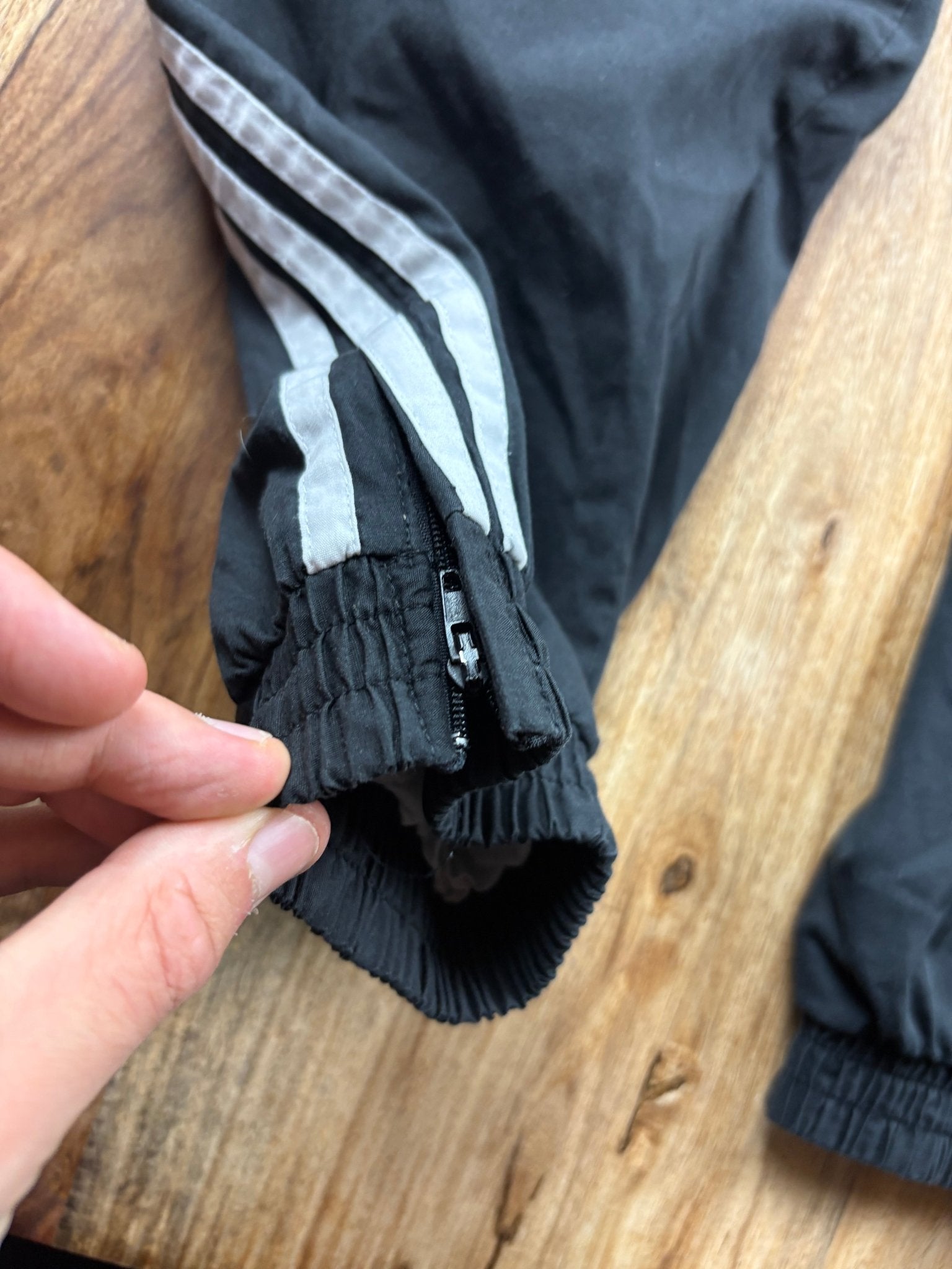 Adidas 90s Trainingsanzug - Türkis/Schwarz/Weiß (L) - PKeyVintage