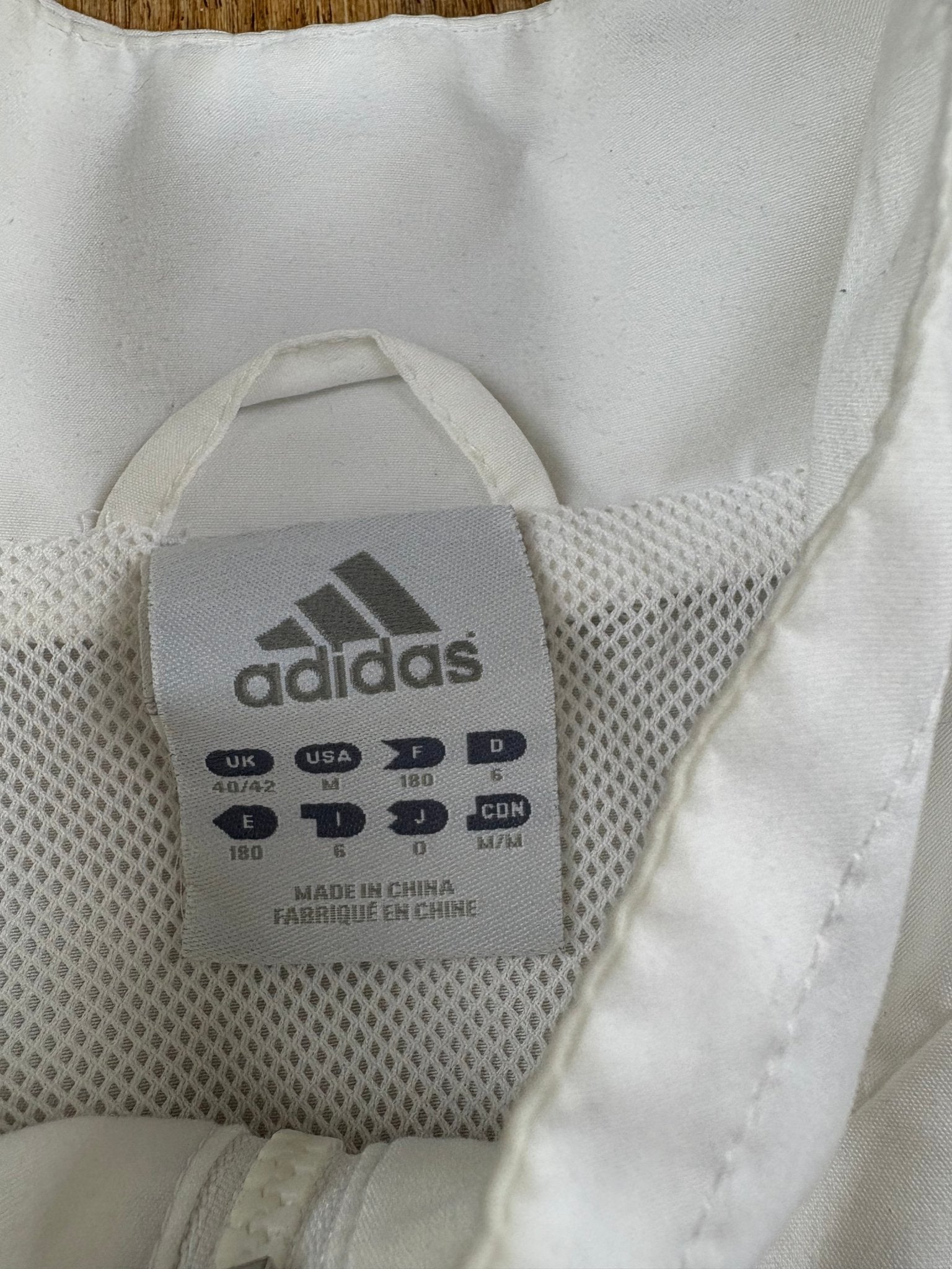 Adidas AC Mailand Fly Emirates Vintage Trackjacket – Weiß (M) - PKeyVintage