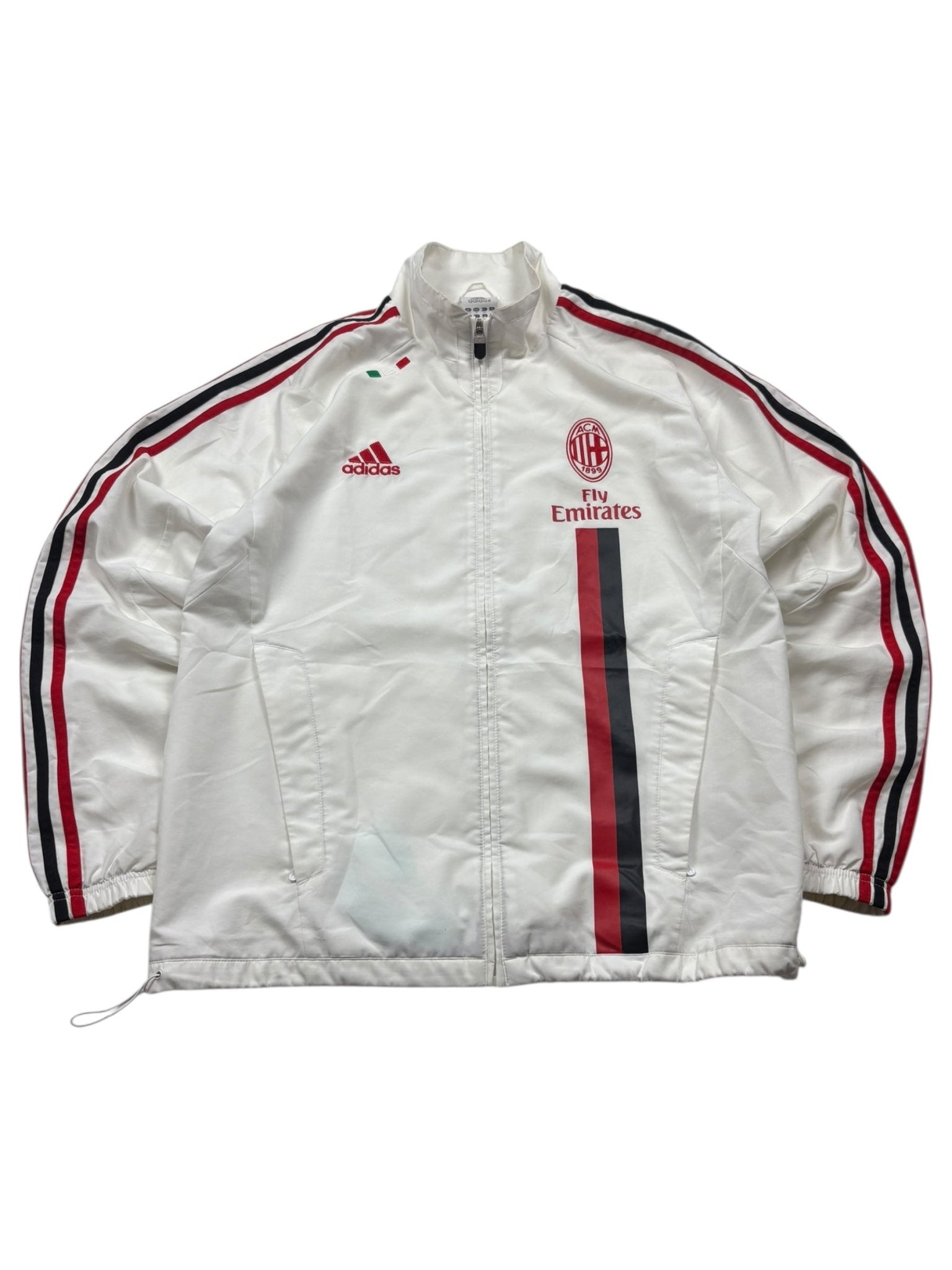 Adidas AC Mailand Fly Emirates Vintage Trackjacket – Weiß (M) - PKeyVintage
