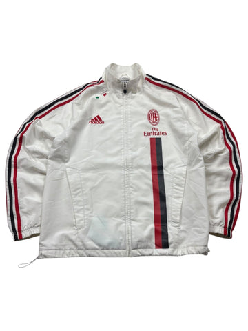 Adidas AC Mailand Fly Emirates Vintage Trackjacket – Weiß (M) - PKeyVintage