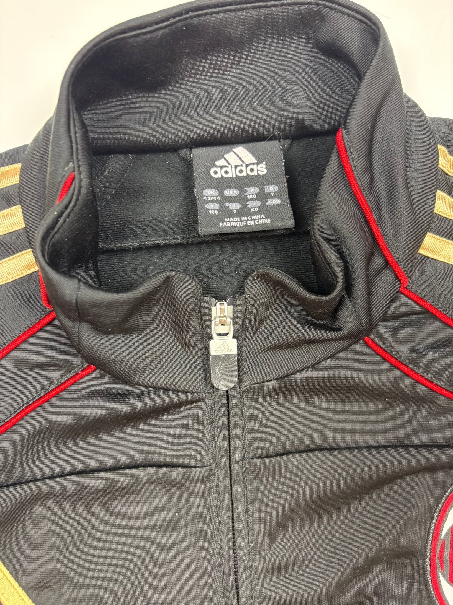 Adidas AC Milan Fly Emirates 2010 Vintage Tracksuit – Schwarz/Gold (L) - PKeyVintage