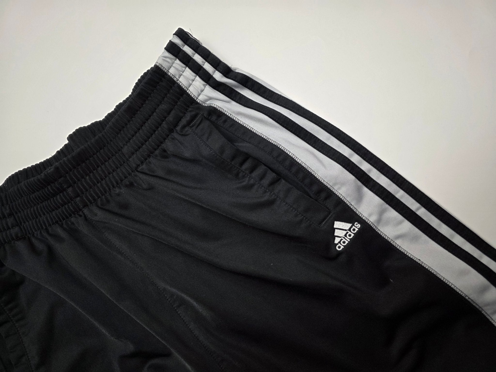 Adidas Adibreak Vintage Trackpants – Schwarz/Weiß (XL) - PKeyVintage