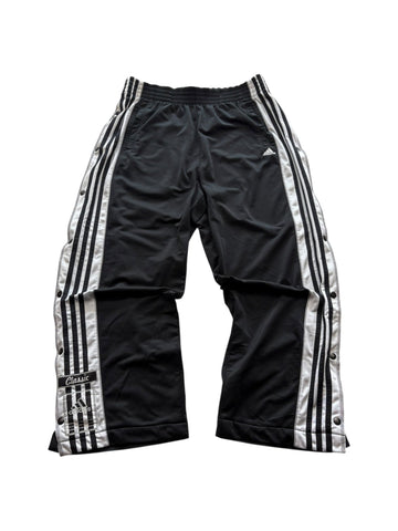 Adidas Adibreak Vintage Trackpants – Schwarz/Weiß (XL) - PKeyVintage