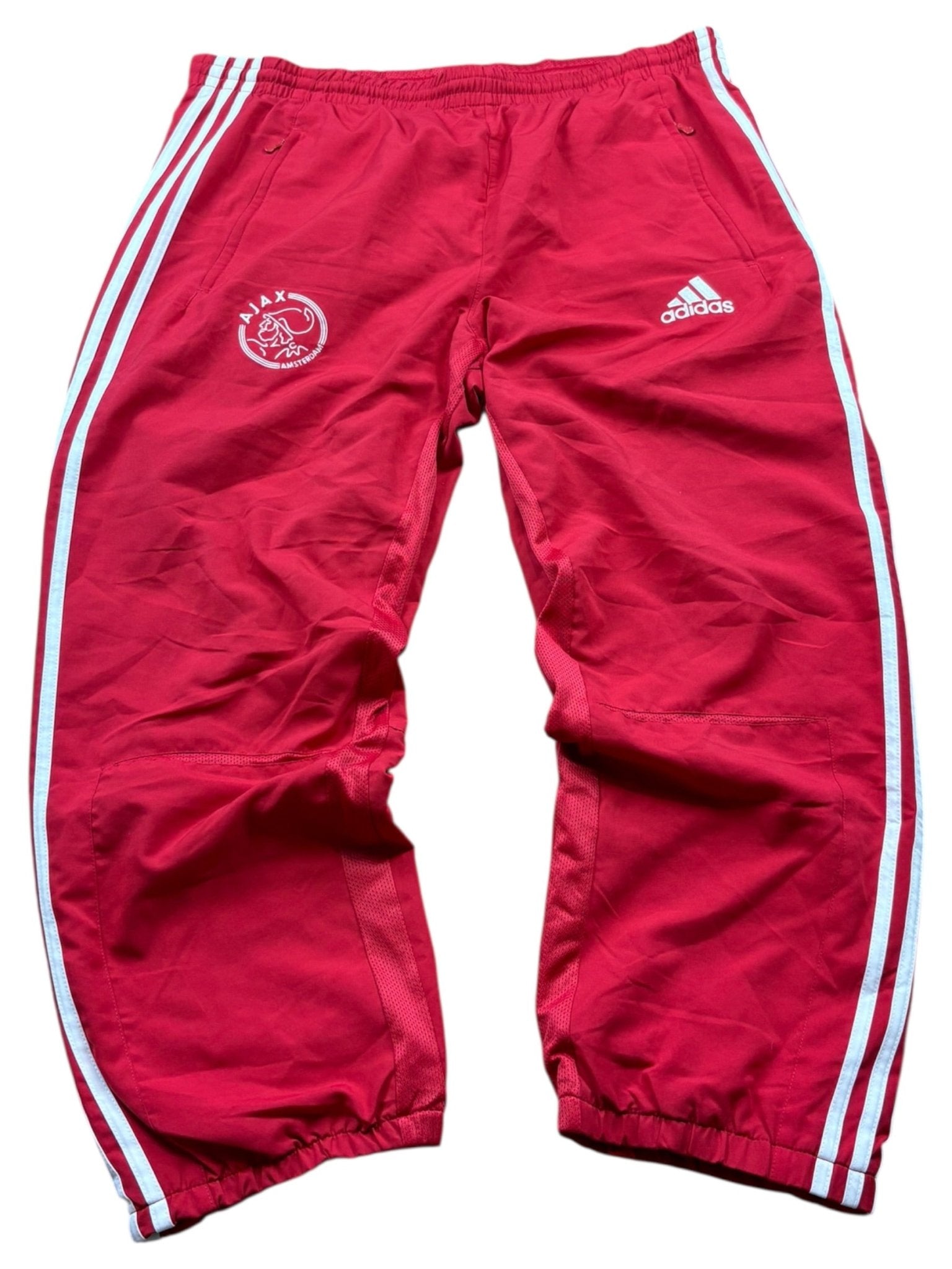 Adidas Ajax Vintage Tracksuit – Rot/Weiß (L) - PKeyVintage