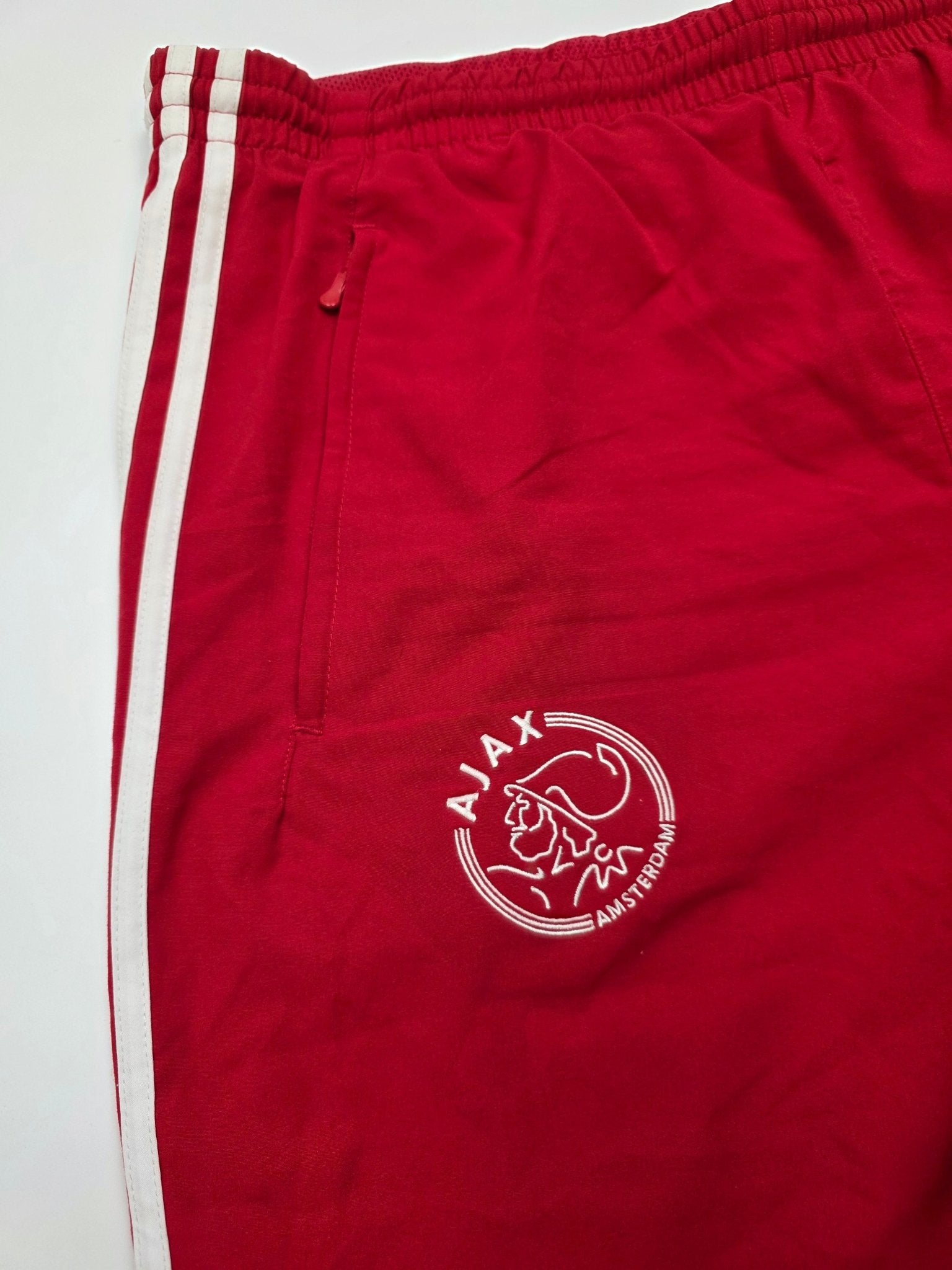 Adidas Ajax Vintage Tracksuit – Rot/Weiß (L) - PKeyVintage