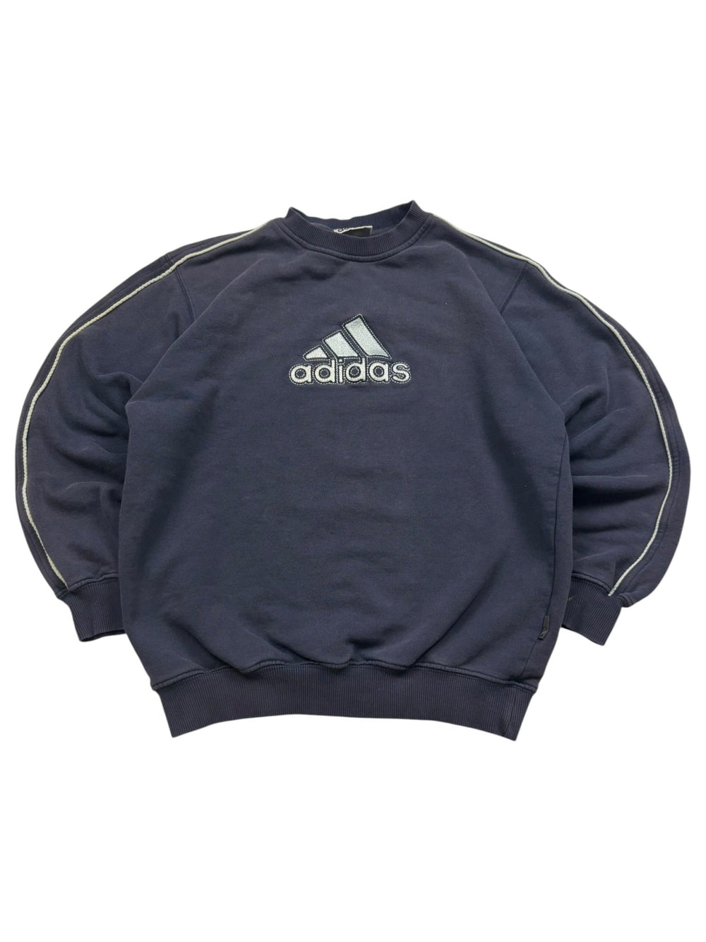 Adidas Big Logo Vintage Sweater – Navy (S) - PKeyVintage