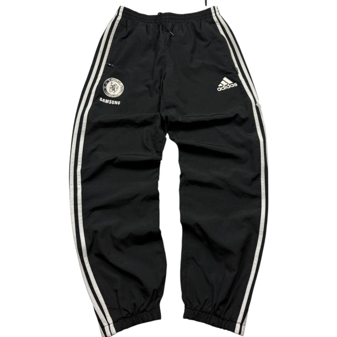 Adidas Chelsea FC Samsung Vintage Trackpants Schwarz S Frontansicht