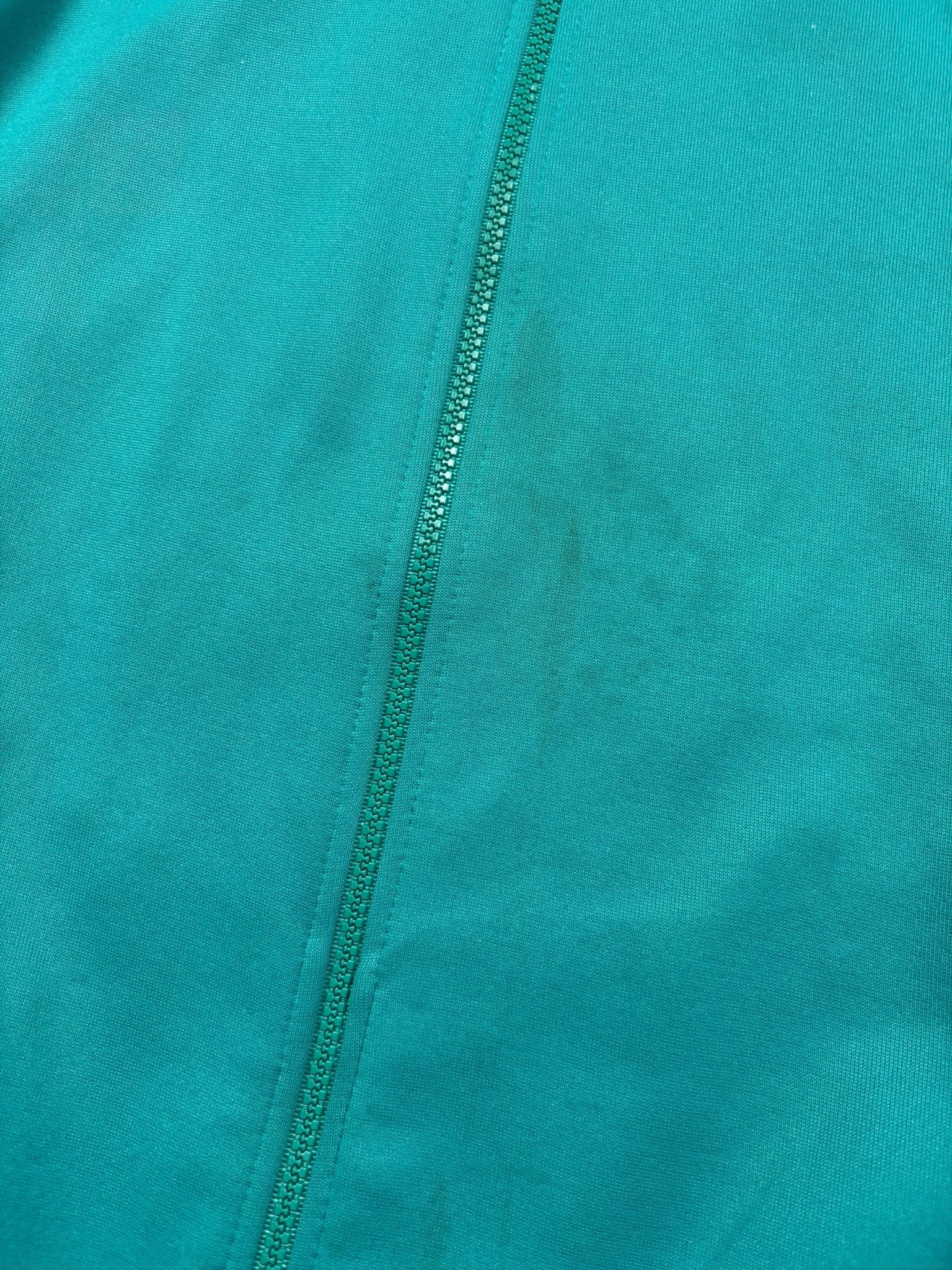 Adidas Chevron - Panel 90er Vintage Trackjacket – Türkis/Weiß (M) - PKeyVintage